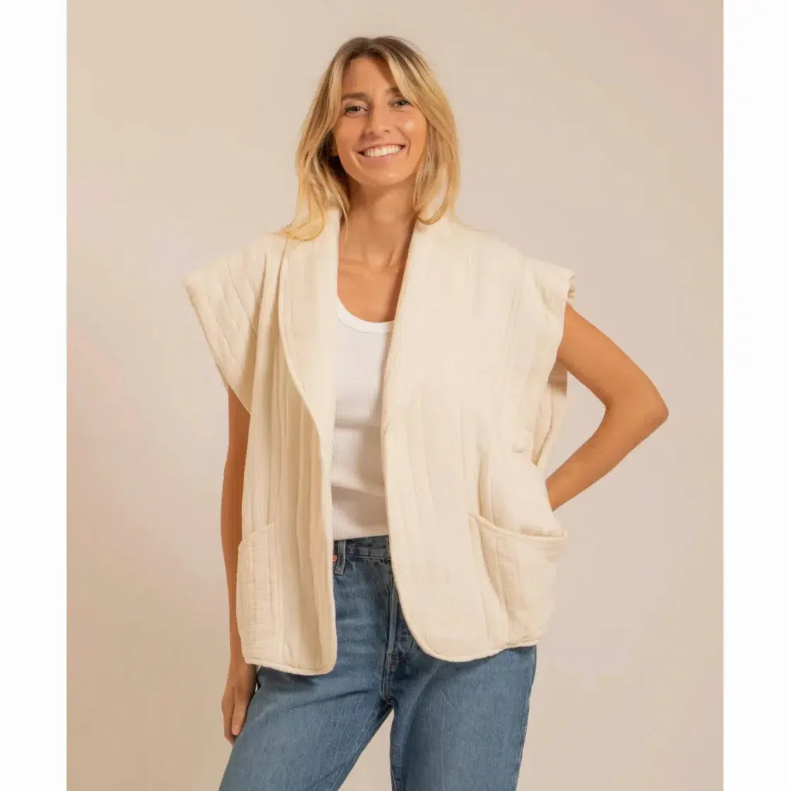 Gilet Brooklyn Creme