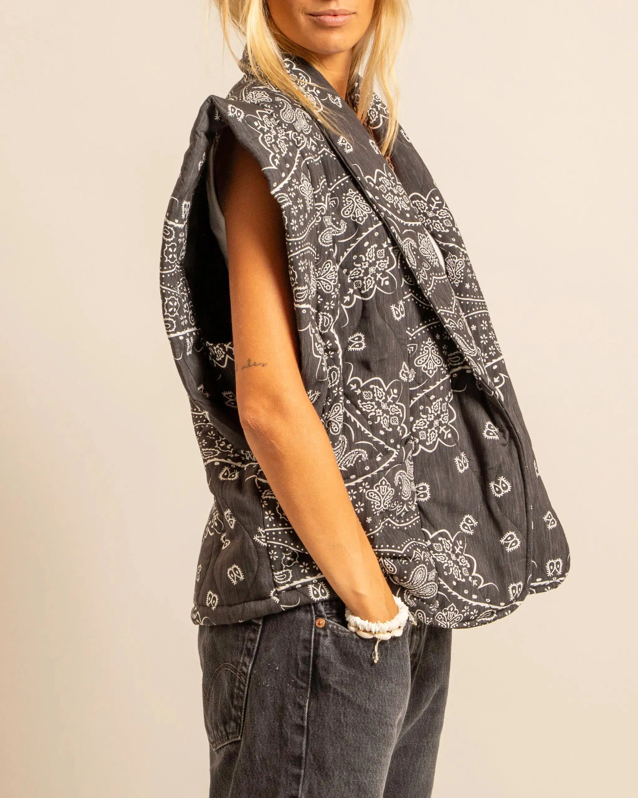 Gilet Brooklyn Bandana Anthracite - Image 2