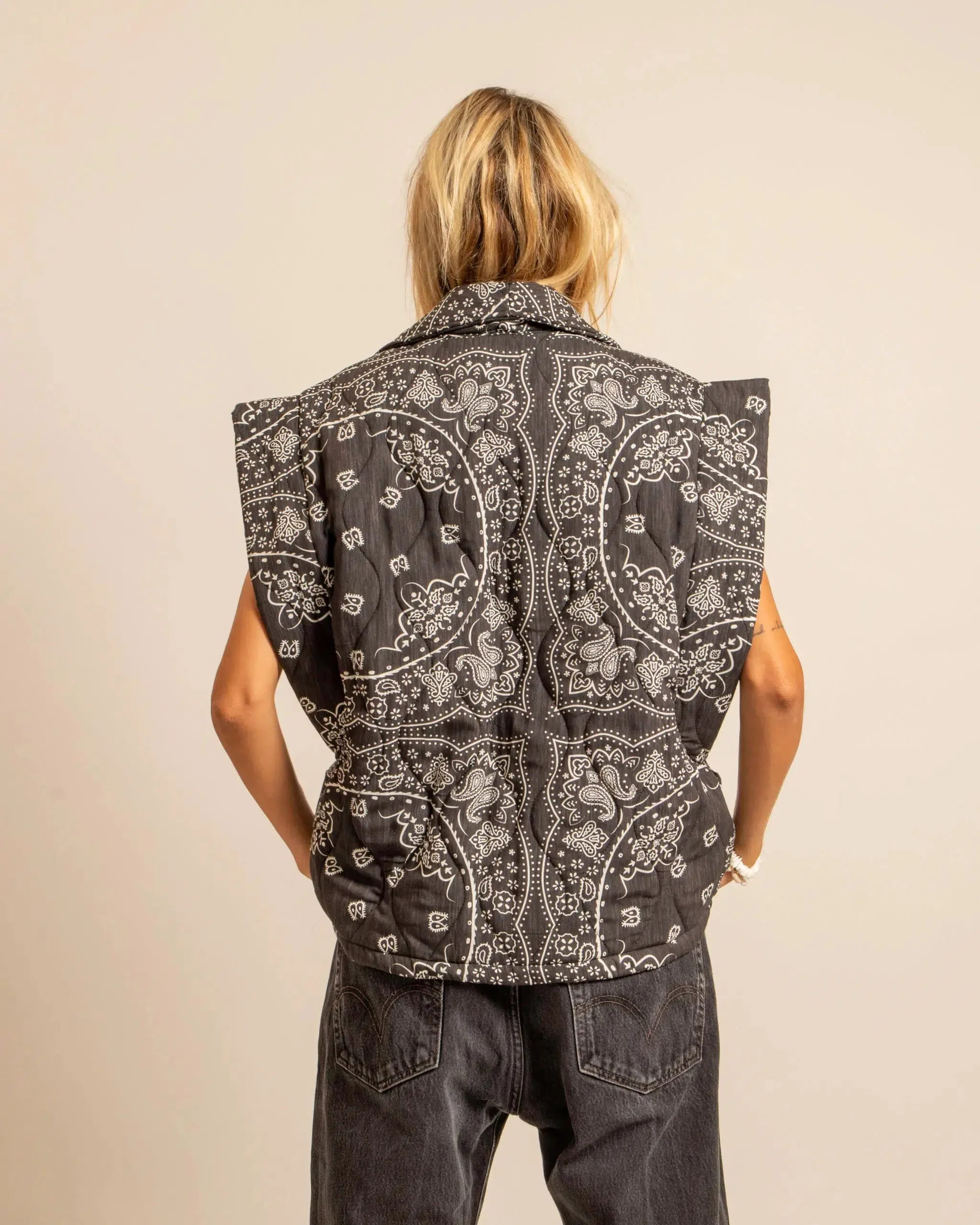 Gilet Brooklyn Bandana Anthracite - Image 3