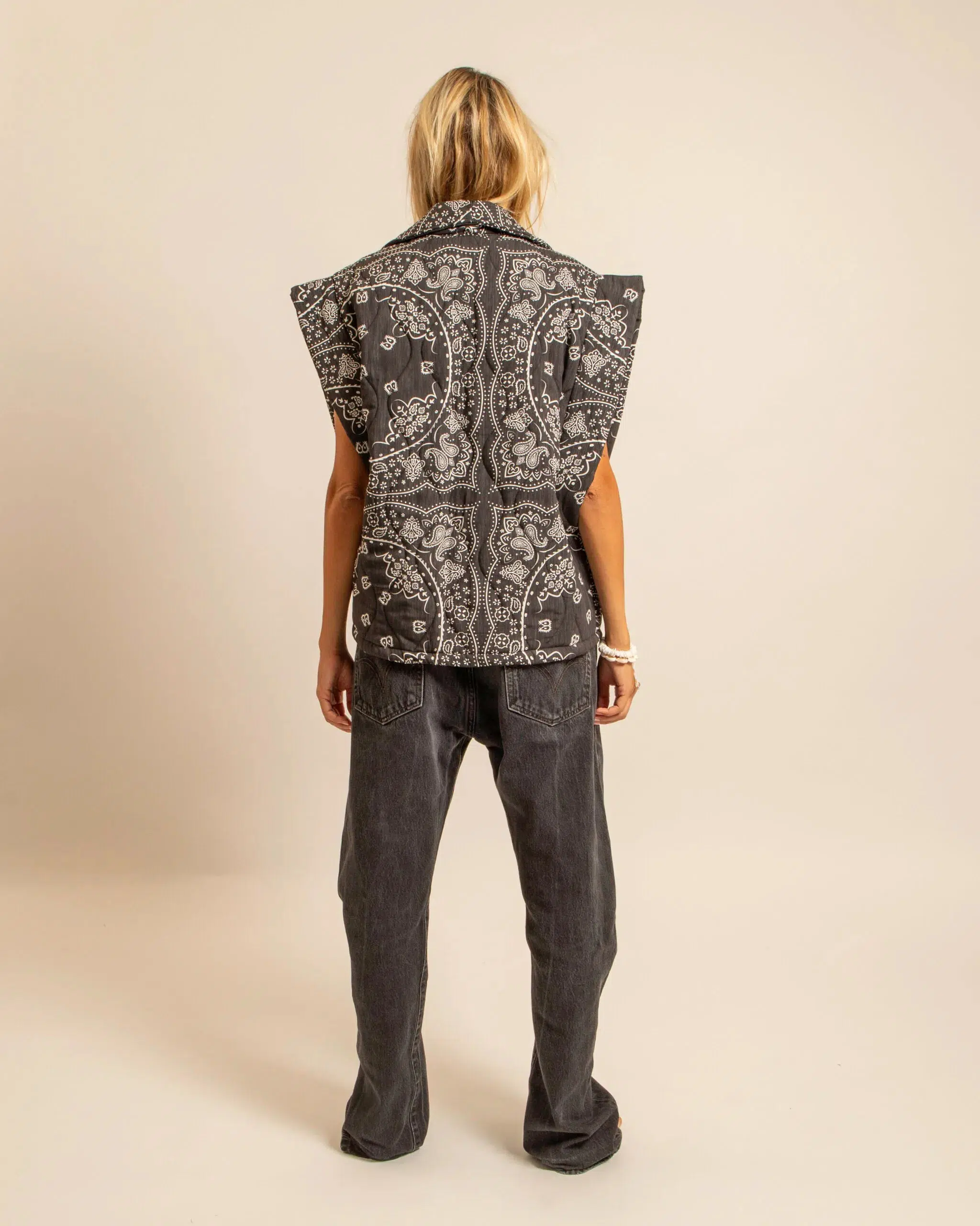 Gilet Brooklyn Bandana Anthracite - Image 4