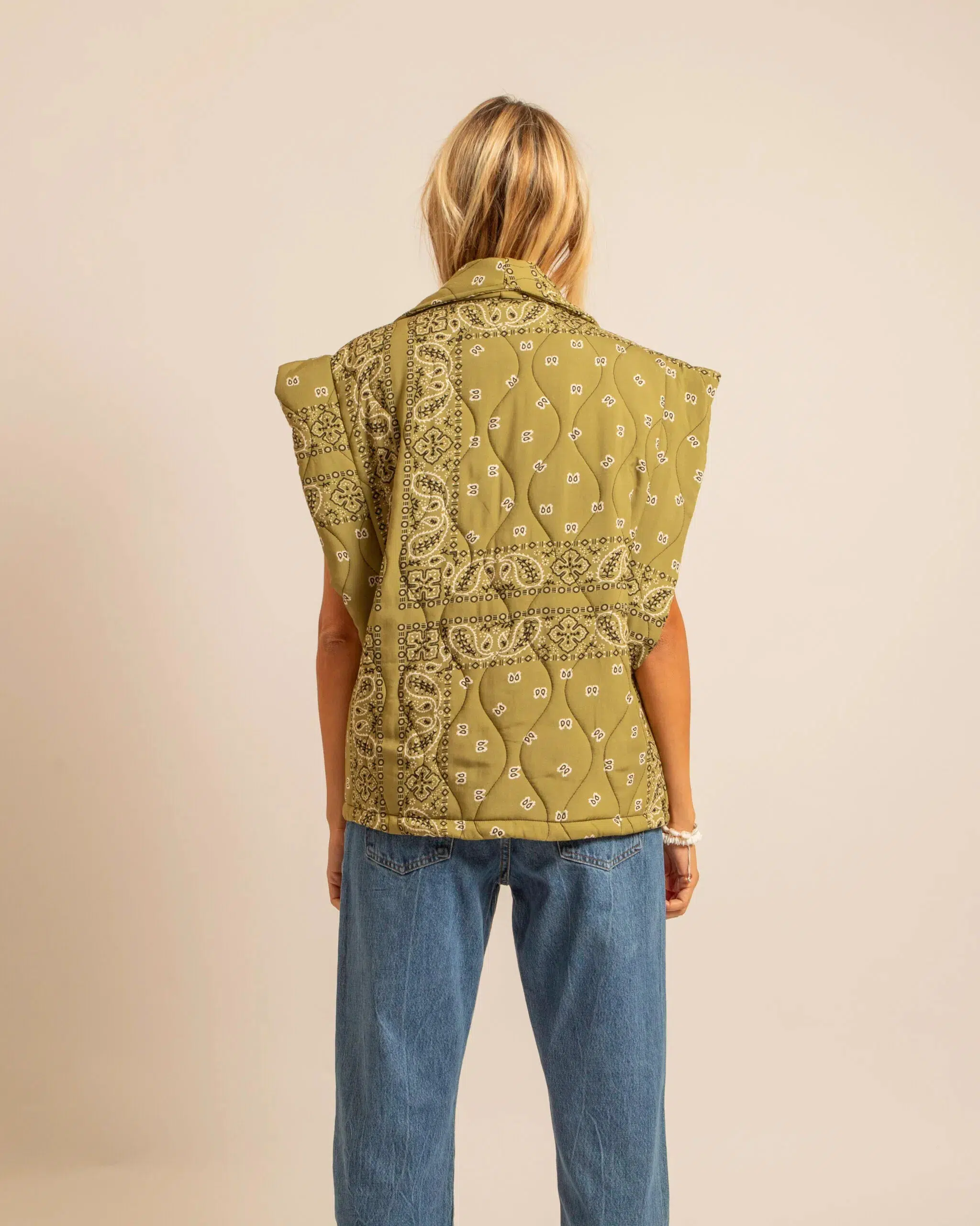 Gilet Brooklyn Bandana olive - Image 3
