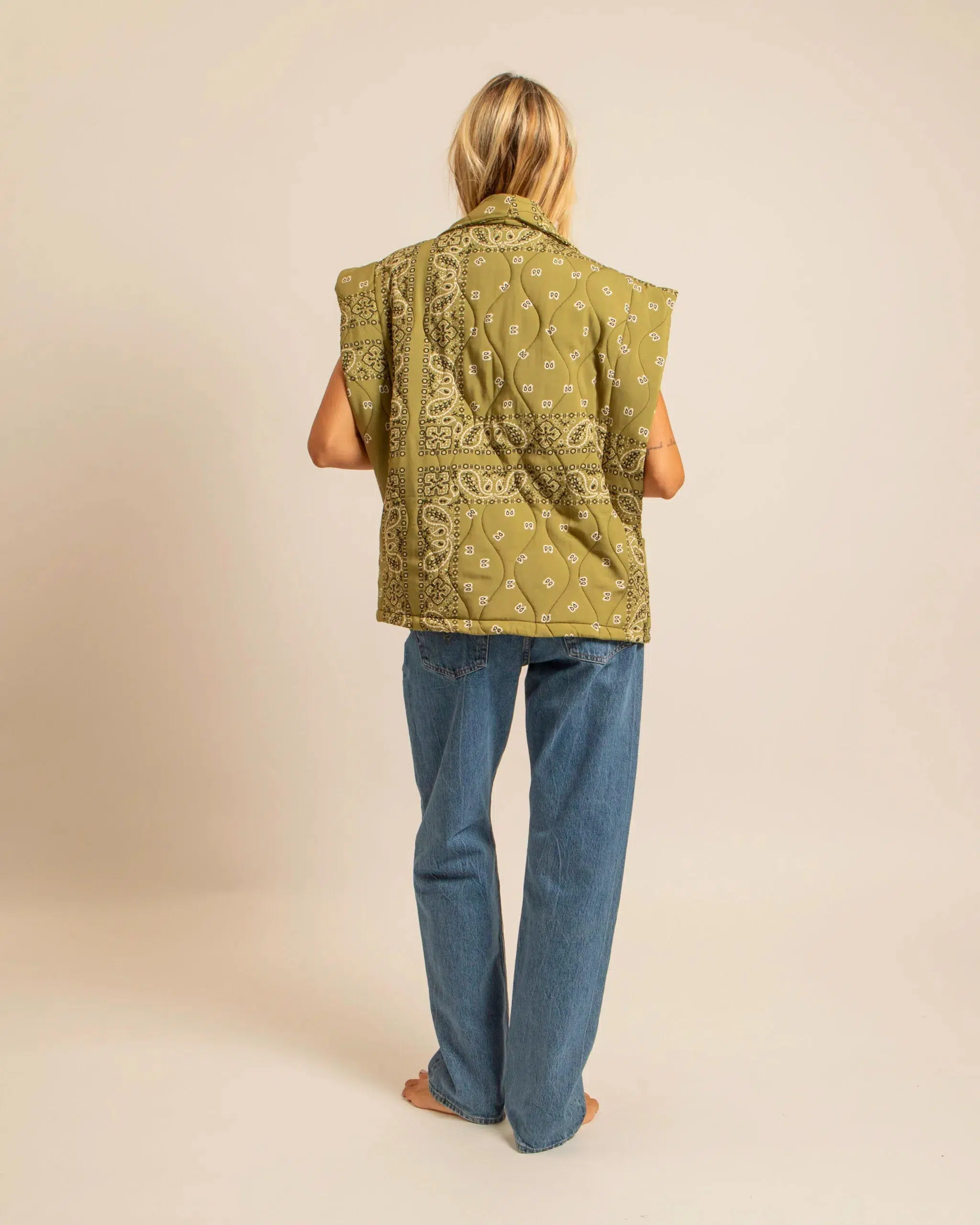Gilet Brooklyn Bandana olive - Image 4