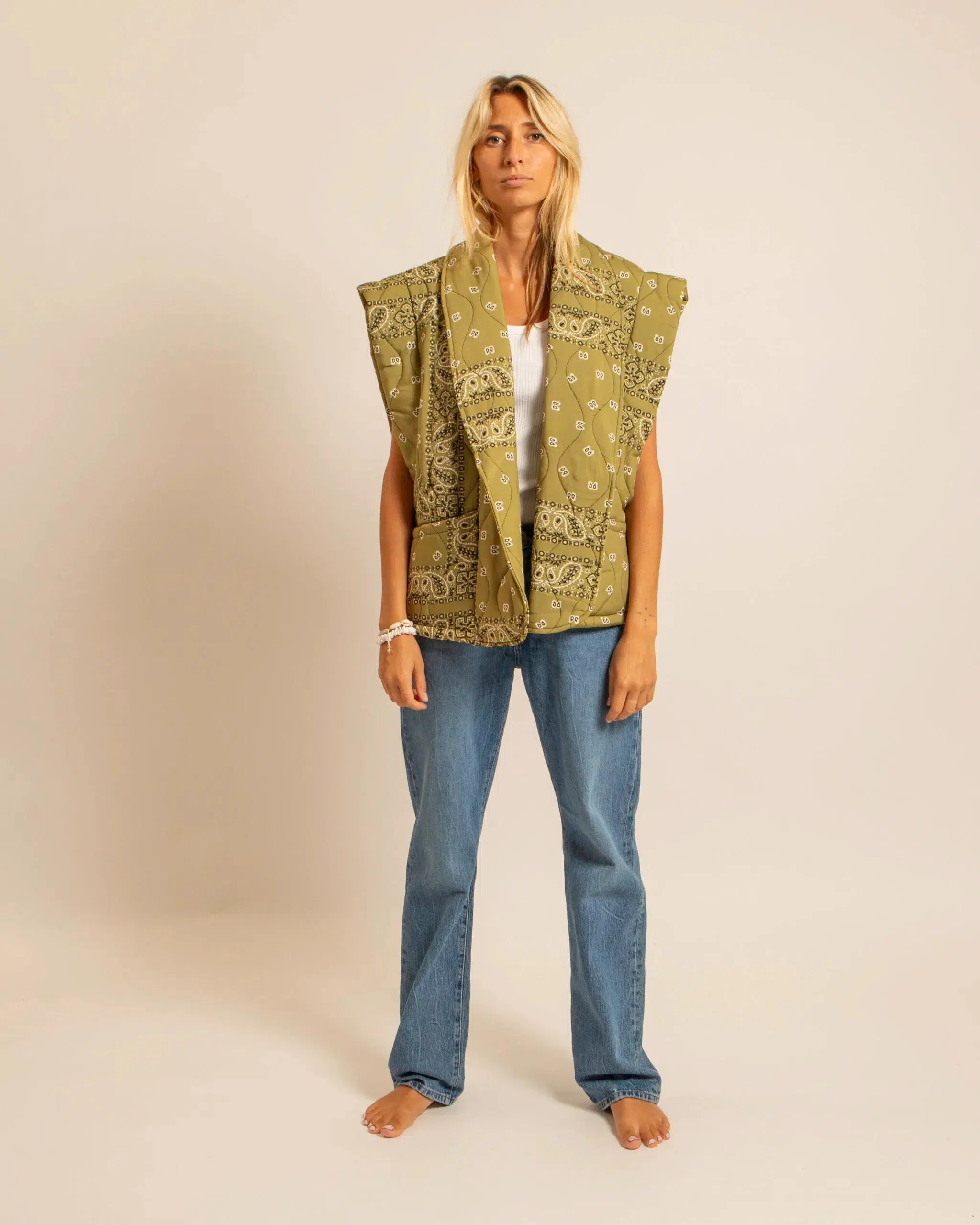 Gilet Brooklyn Bandana olive - Image 6