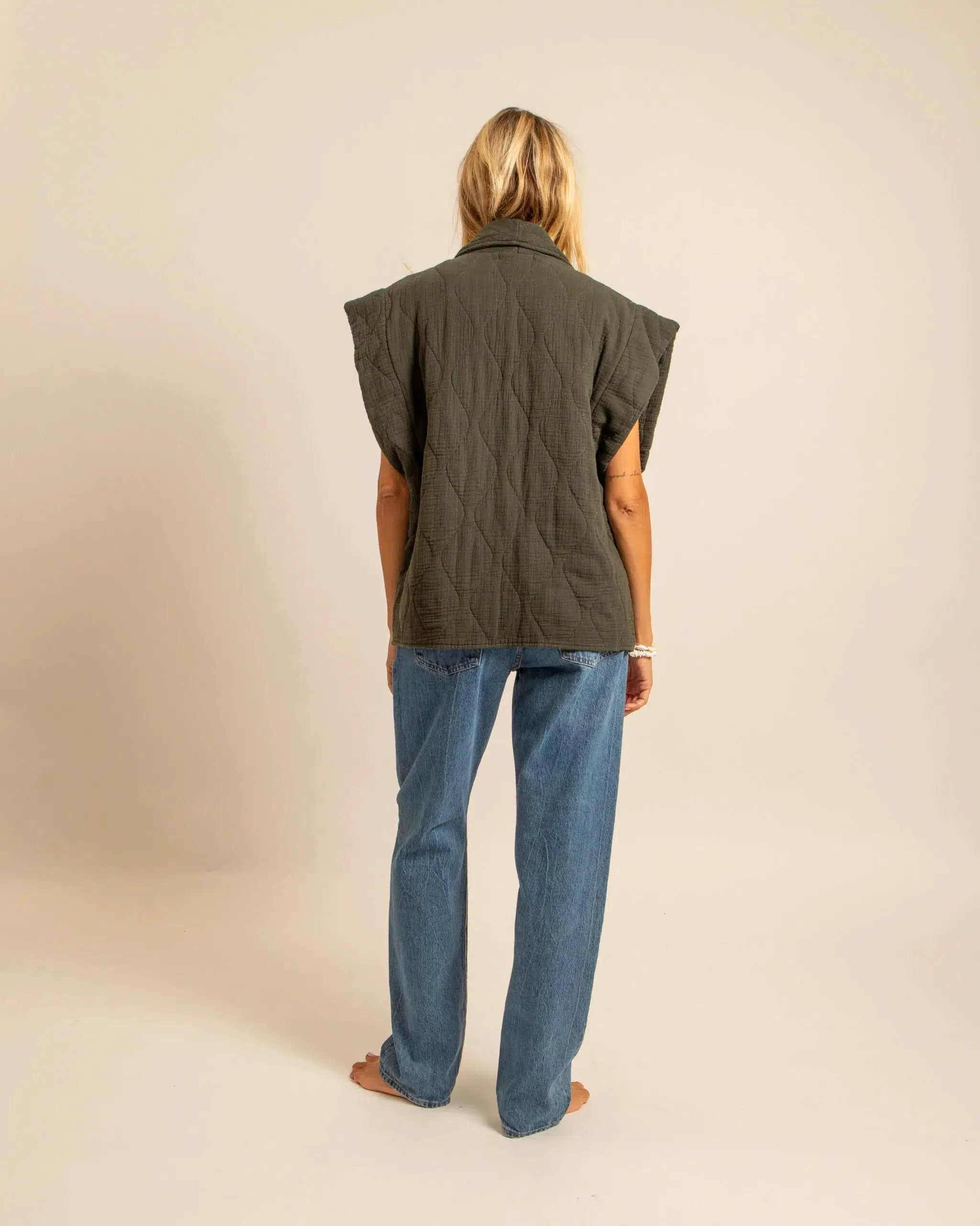 Gilet Brooklyn Kaki - Image 3