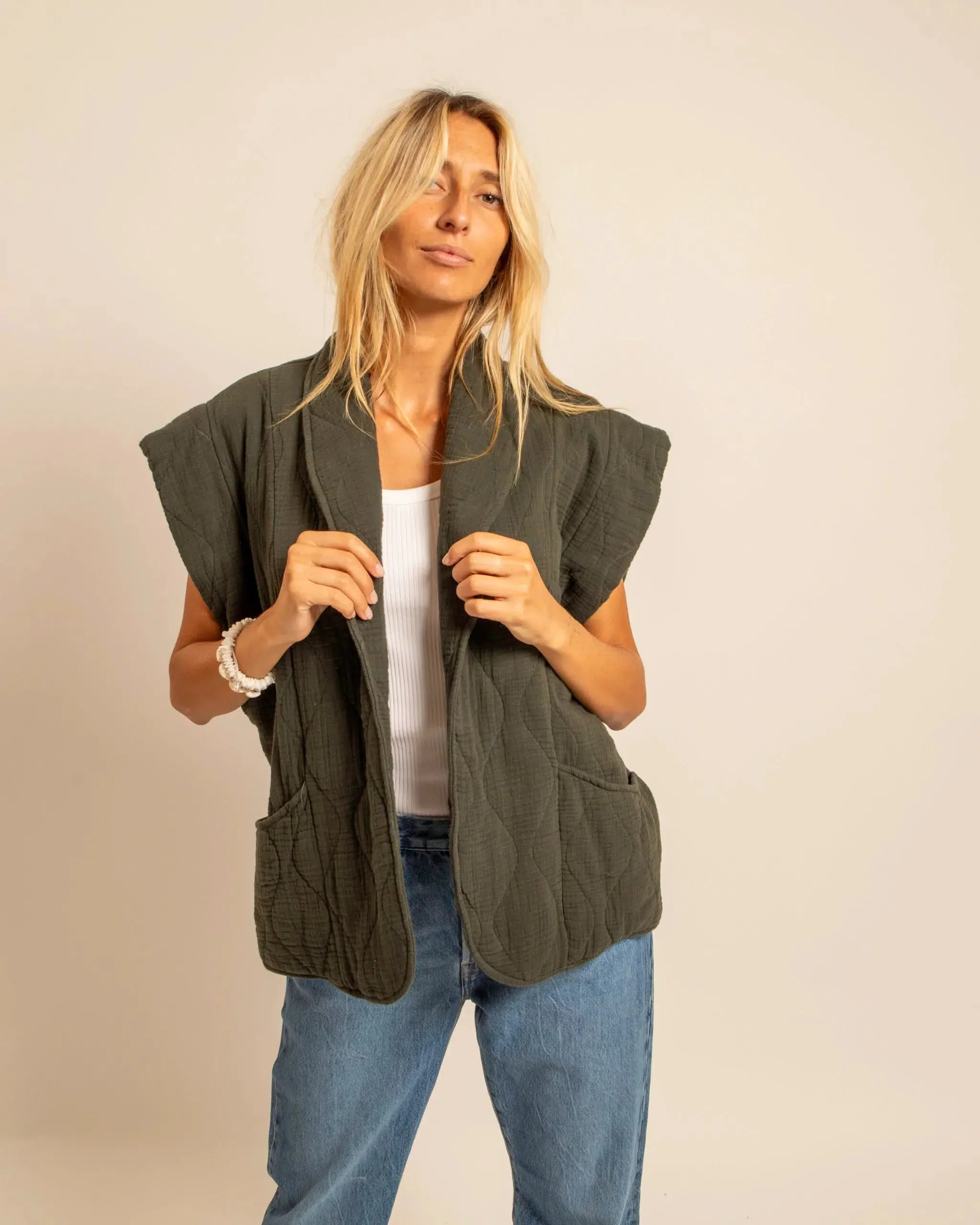 Gilet Brooklyn Kaki - Image 4