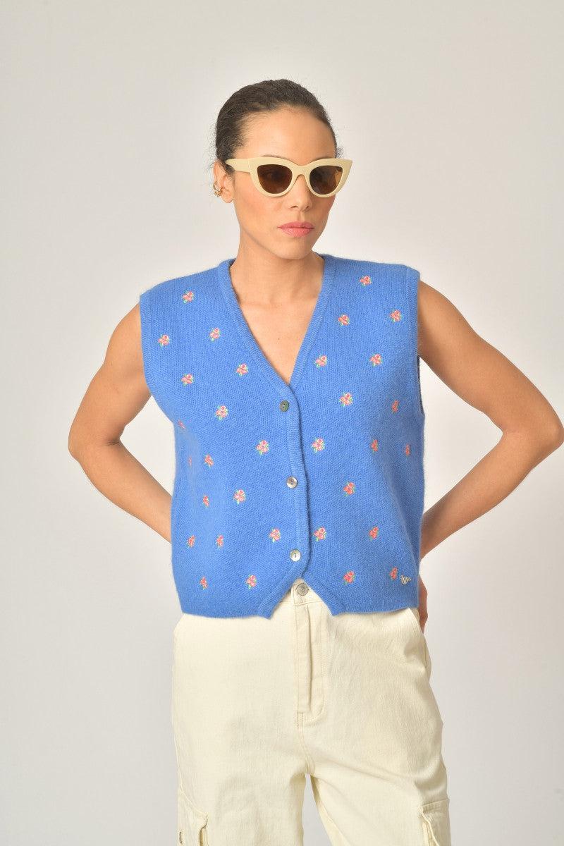 GILET LUBY BLEU - Image 3