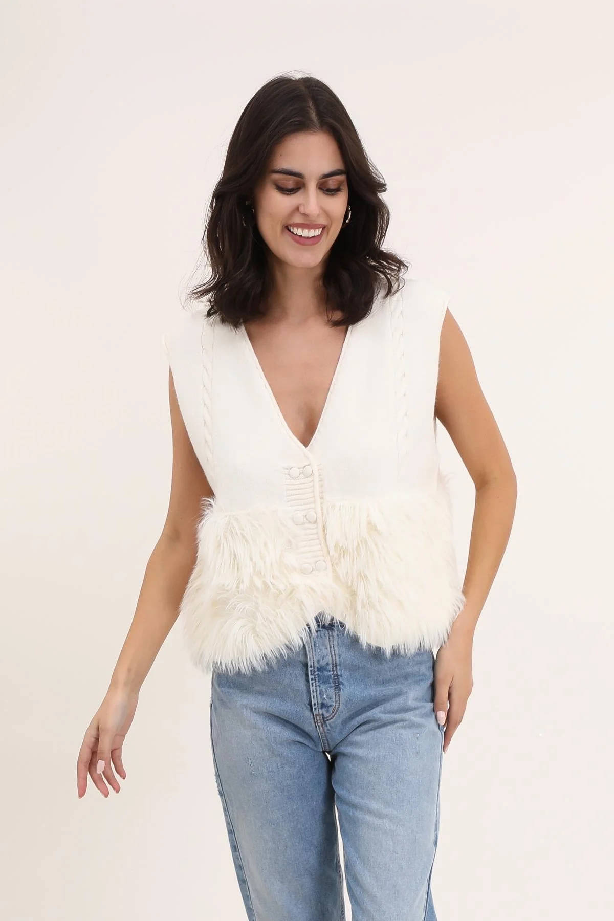 Gilet Nuccia I Ecru - Image 5