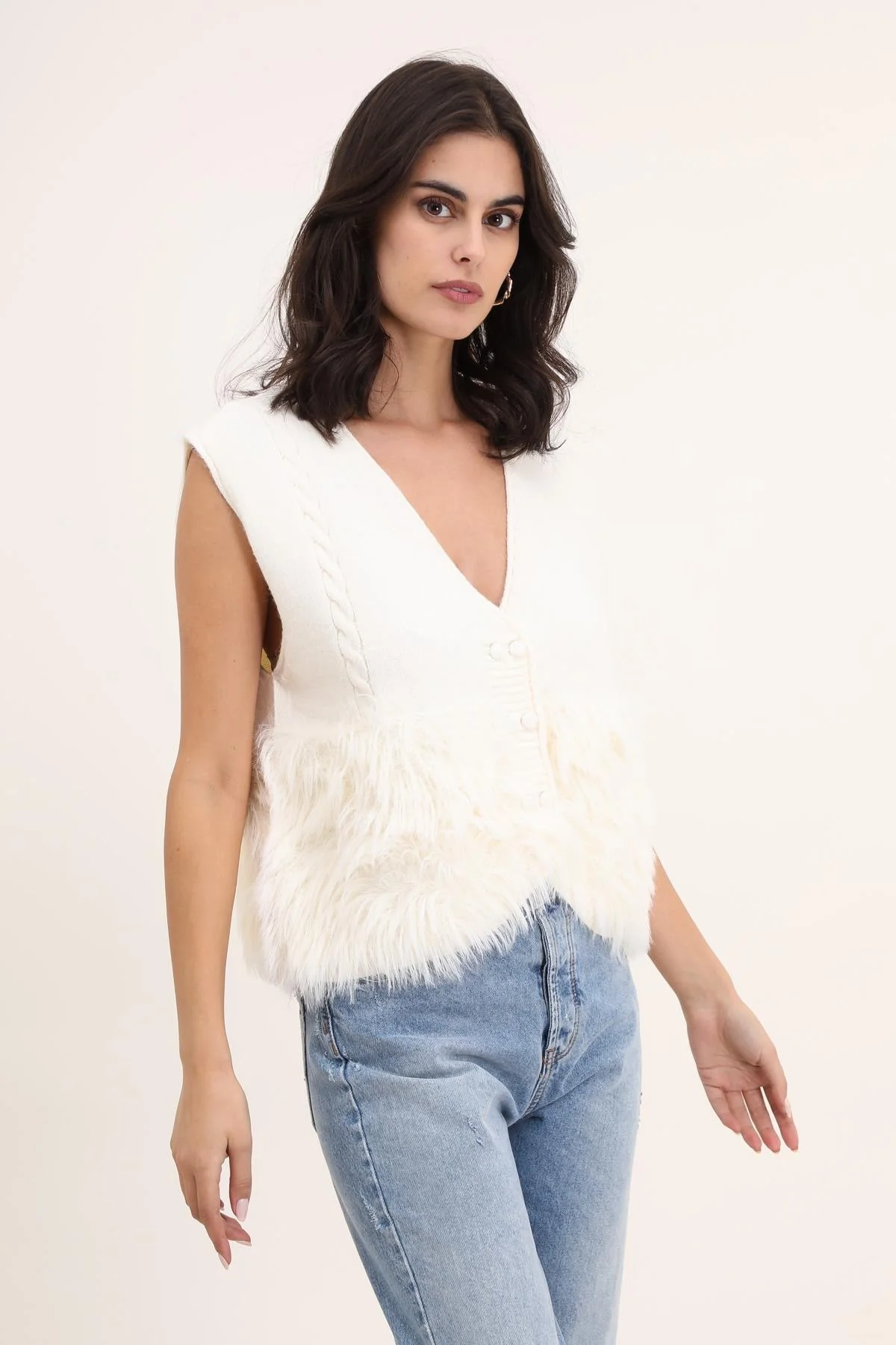 Gilet Nuccia I Ecru - Image 7