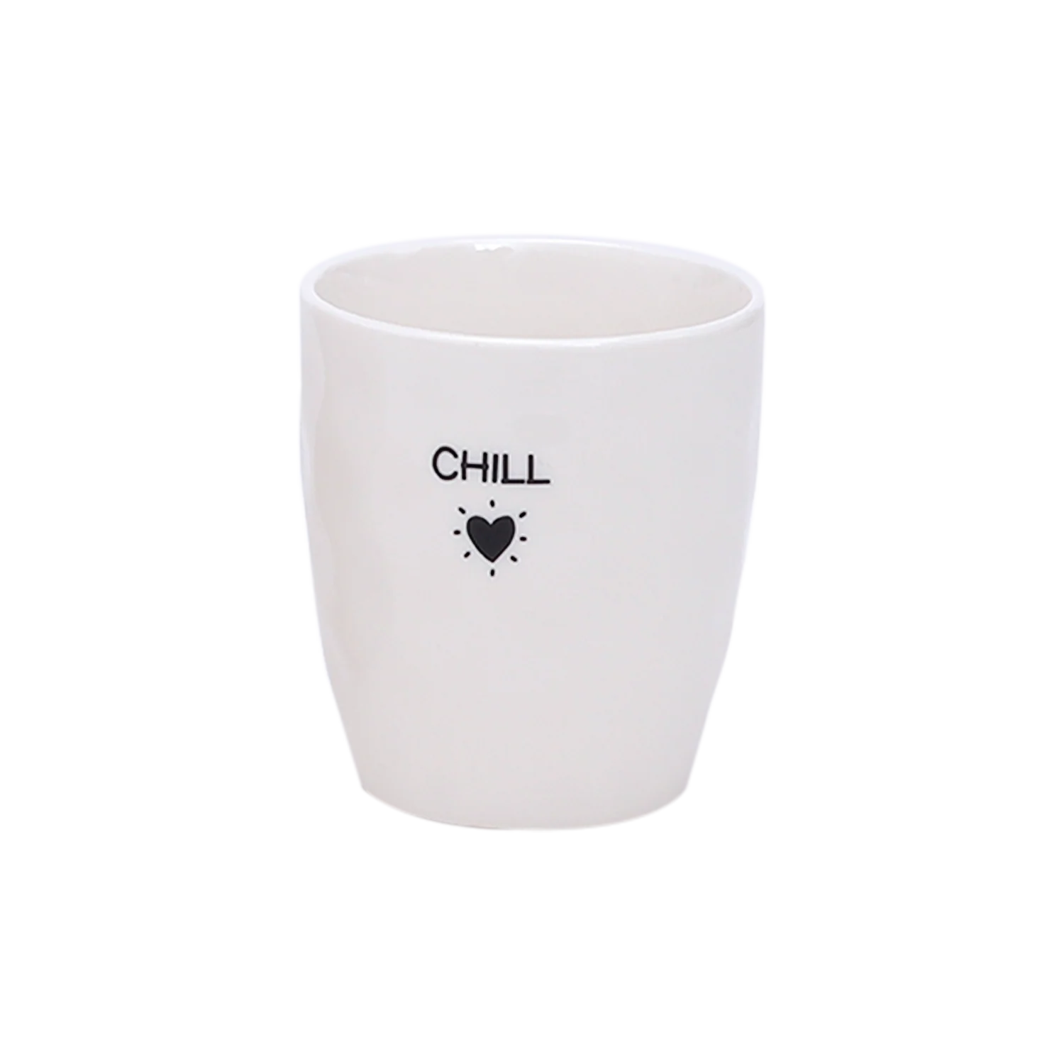 Gobelet message chill D7,3 H8,2cm