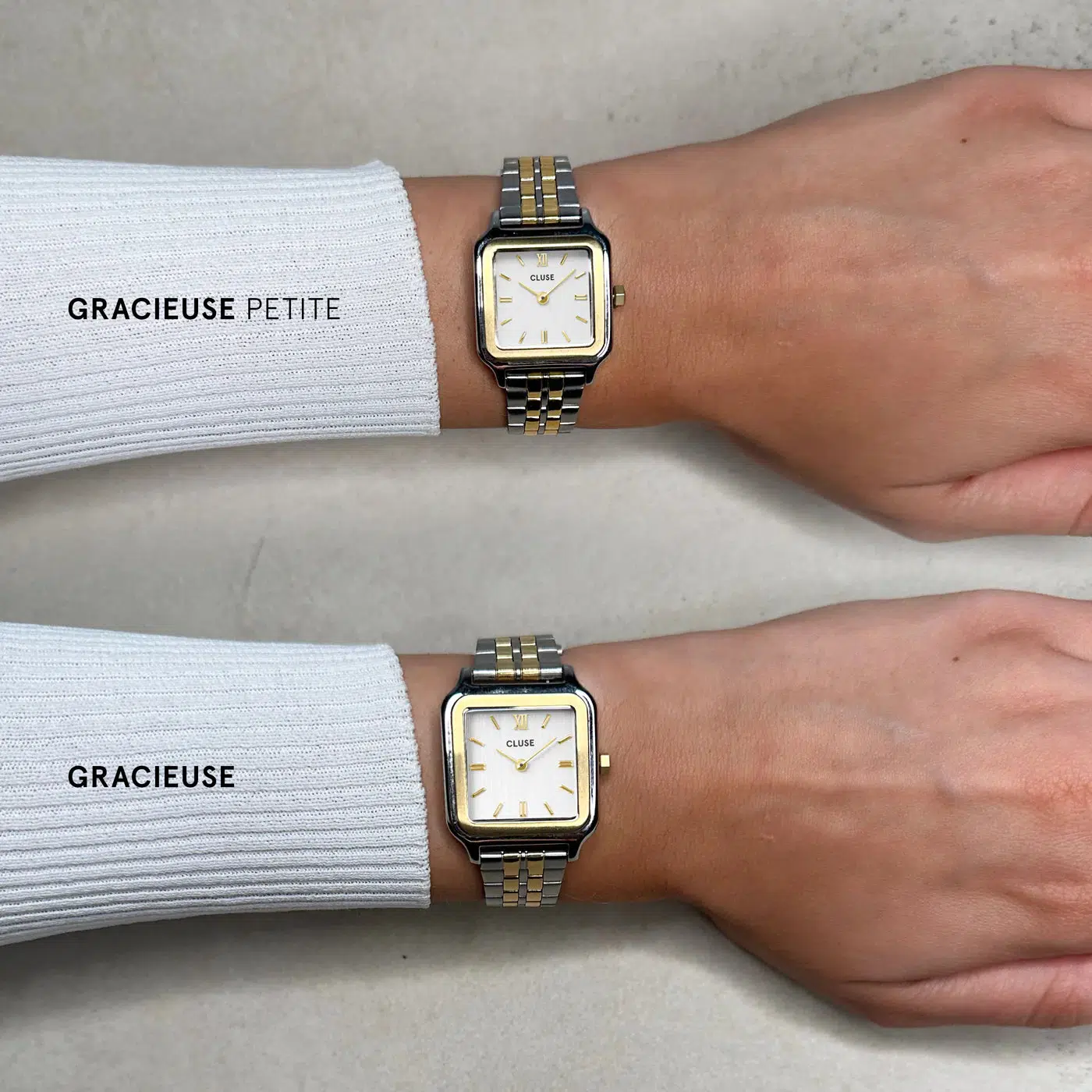 Gracieuse Watch Leather, Black Lizard, Gold Colour - Image 5