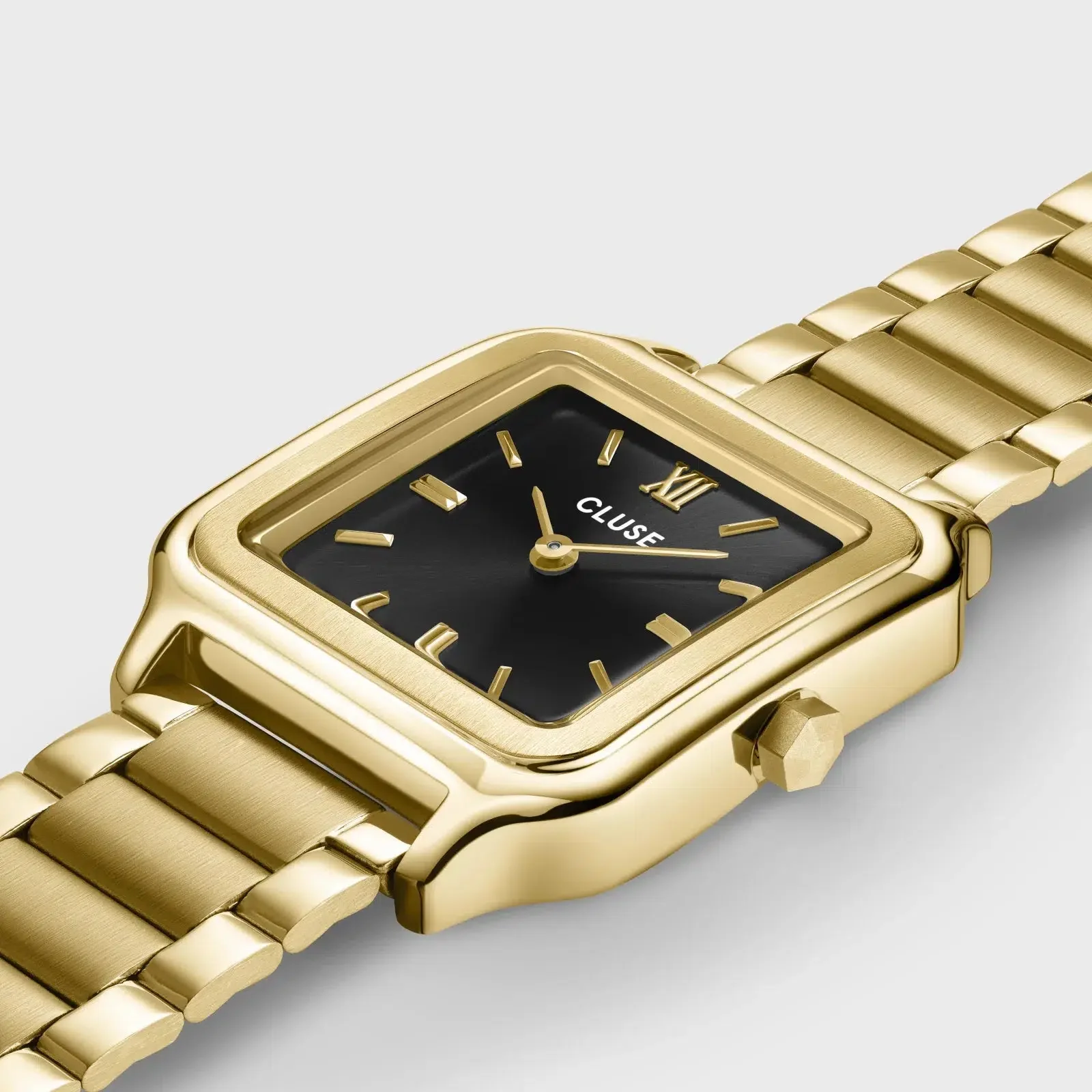 Gracieuse Watch Steel, Black, Gold Colour - Image 3