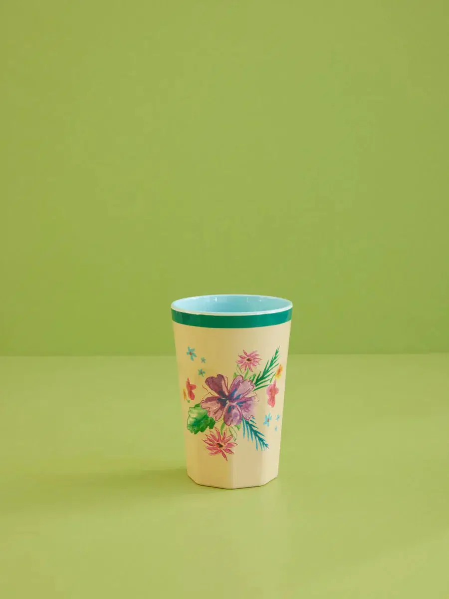 Grand gobelet en mélamine I Arda Bloom Print