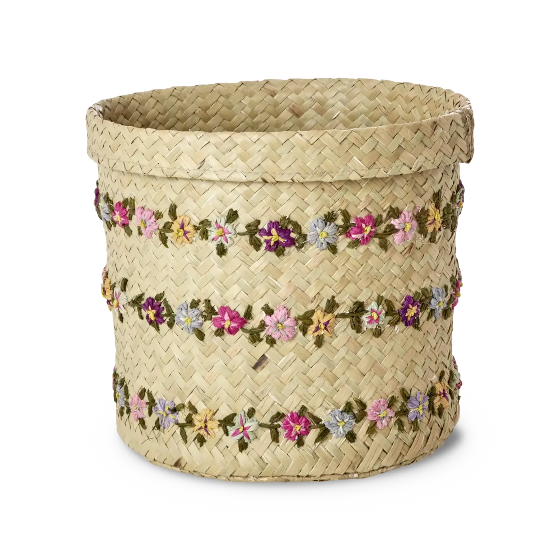 Grand Raphia Panier de rangement - Naturel