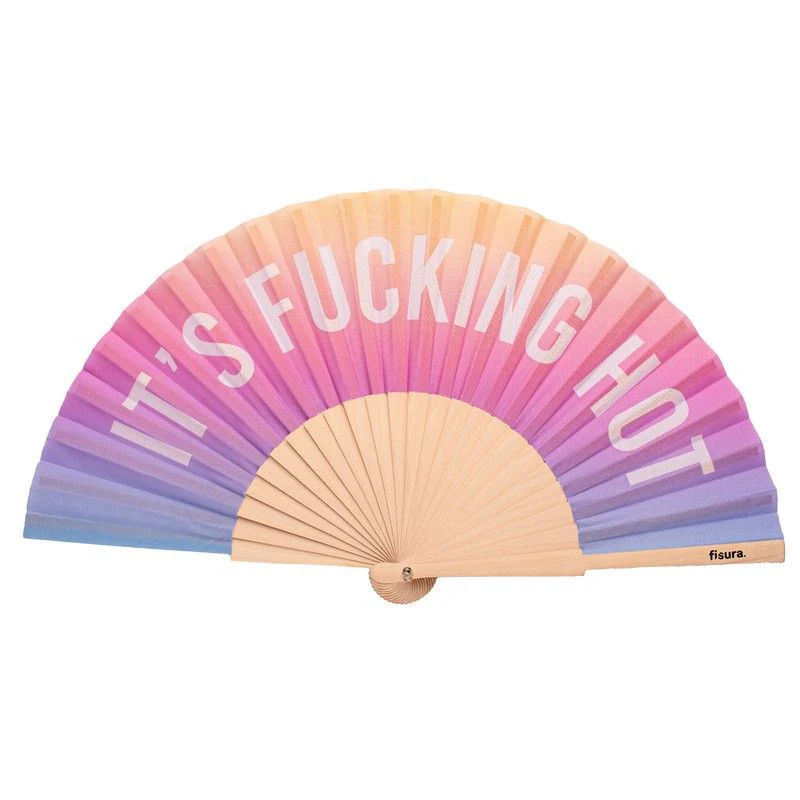 Hand fan '' fucking hot'' gradient - Glow in the dark