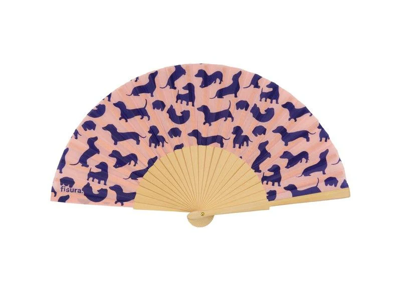 Hand fan 'Wiener Dogs'