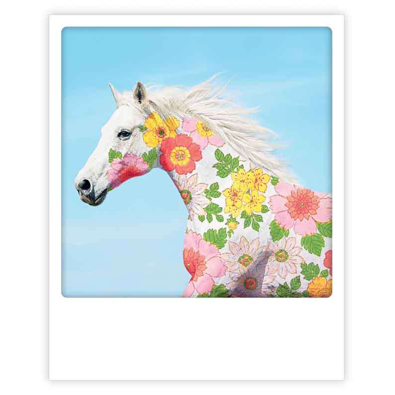 horse flower pattern