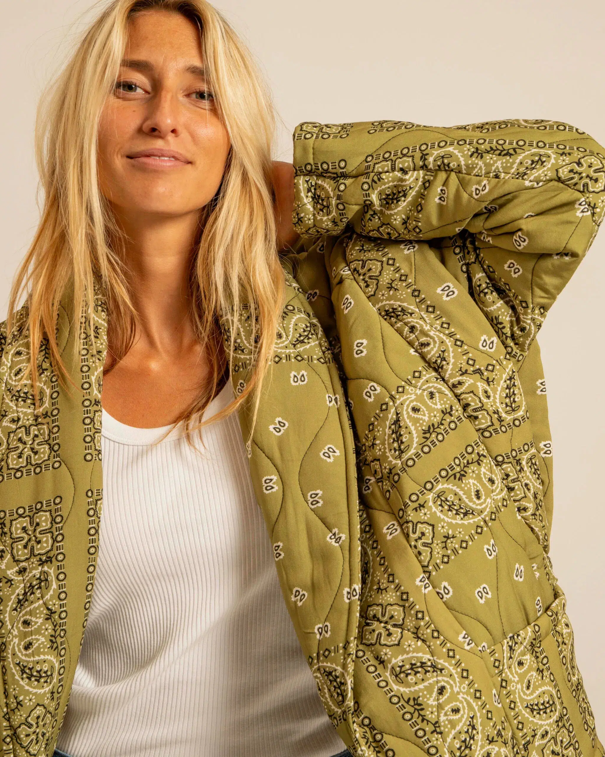 Kimono San Francisco Bandana olive - Image 4