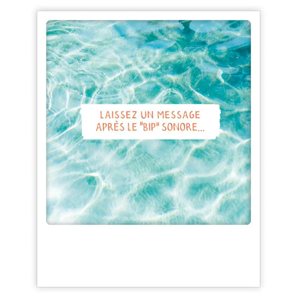 laissez un message après le "bip" sonore...