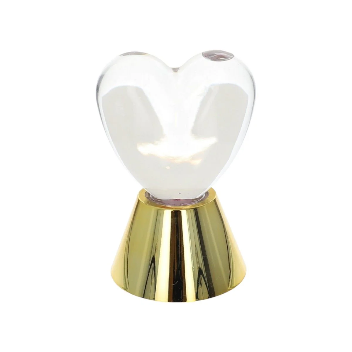 Lampe cœur rose à paillettes - Image 2