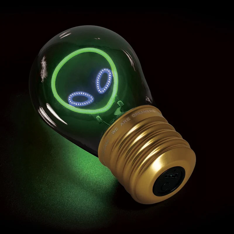 Lampe de table forme ampoule I Alien