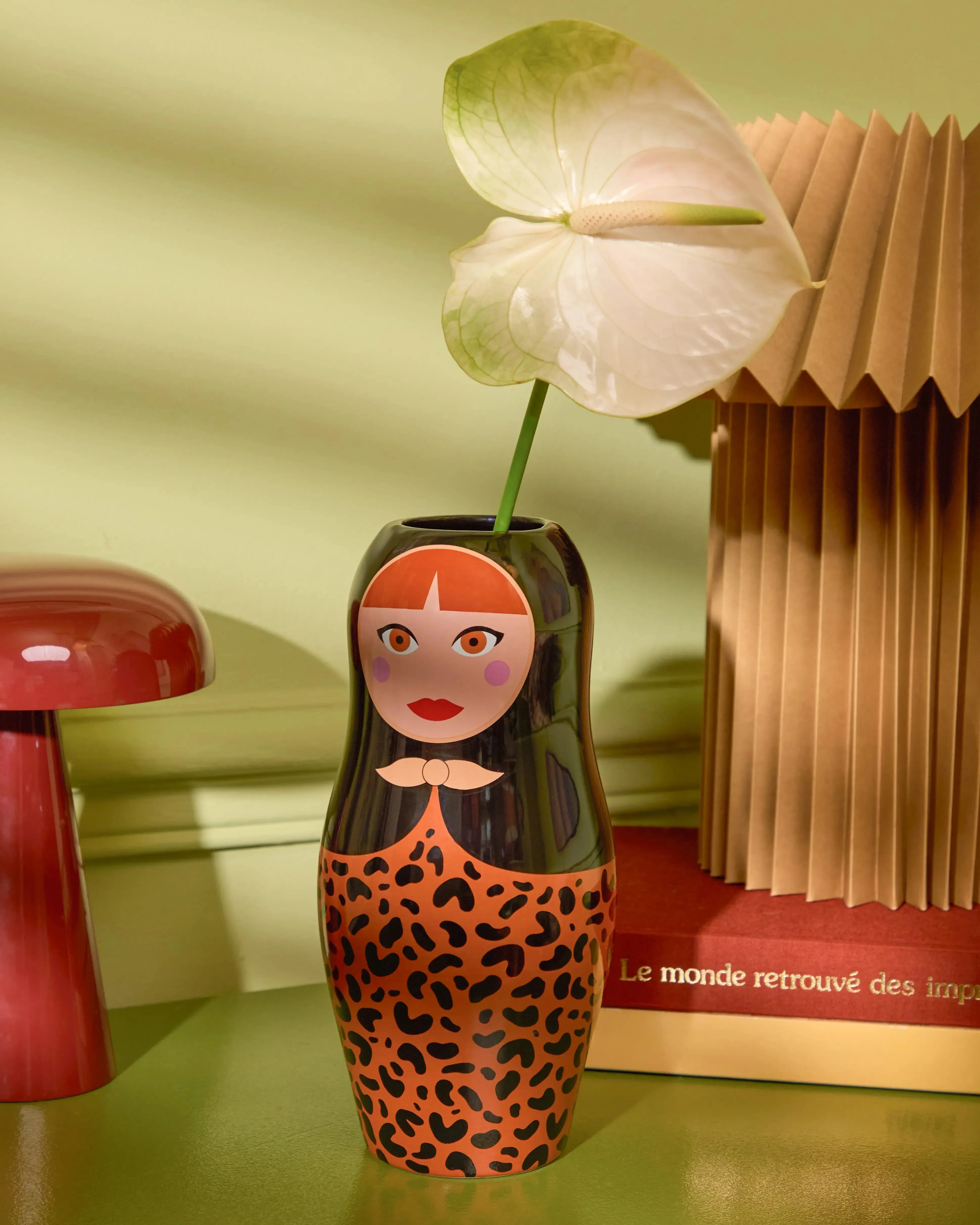 Leopard Dolls Vase