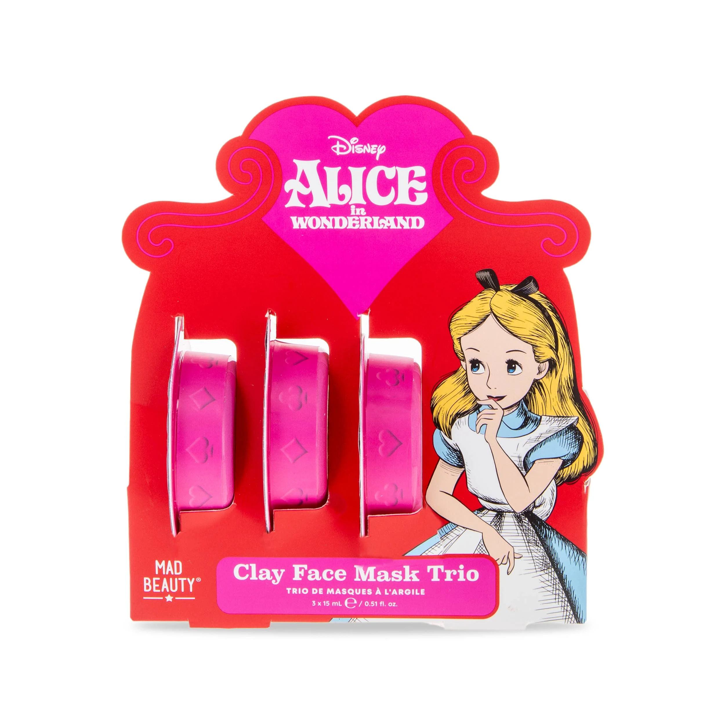 Mad Beauty Disney Alice au Pays des Merveilles Trio de Masques Visage à l'Argile - Image 3
