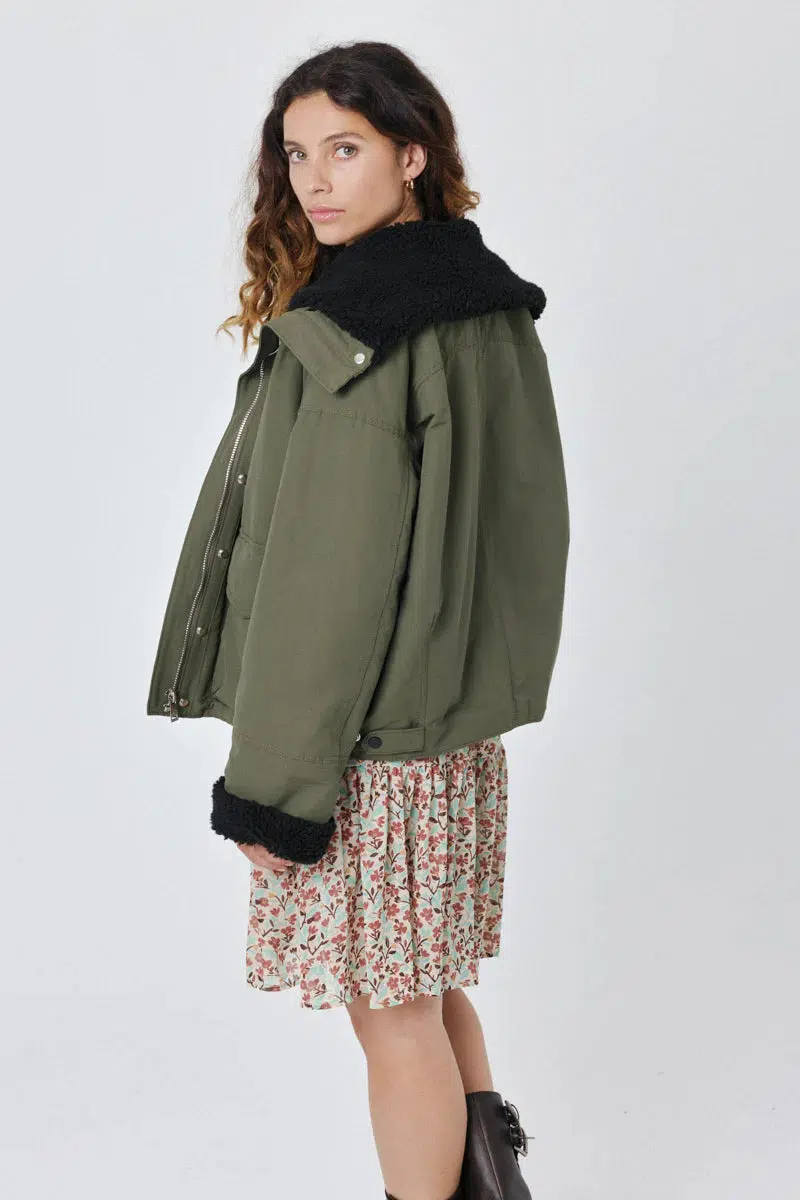 MANTEAU CATERINA KHAKI - Image 2