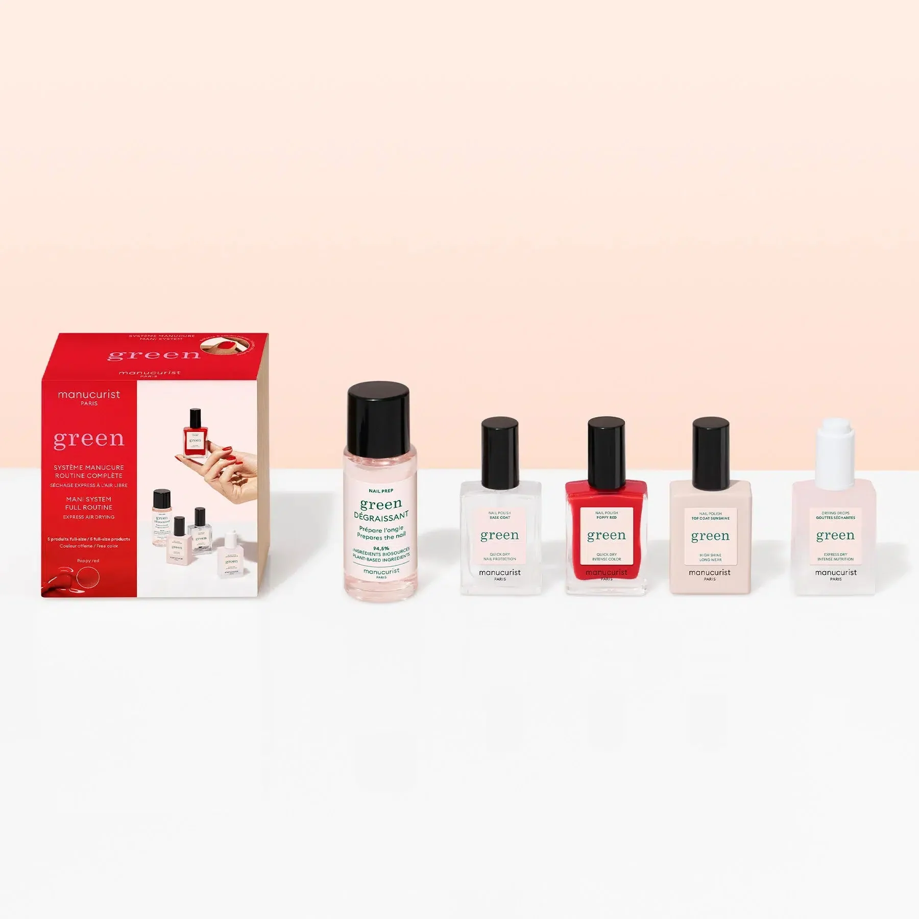 Manucurist I Coffret System Green - Poppy Red