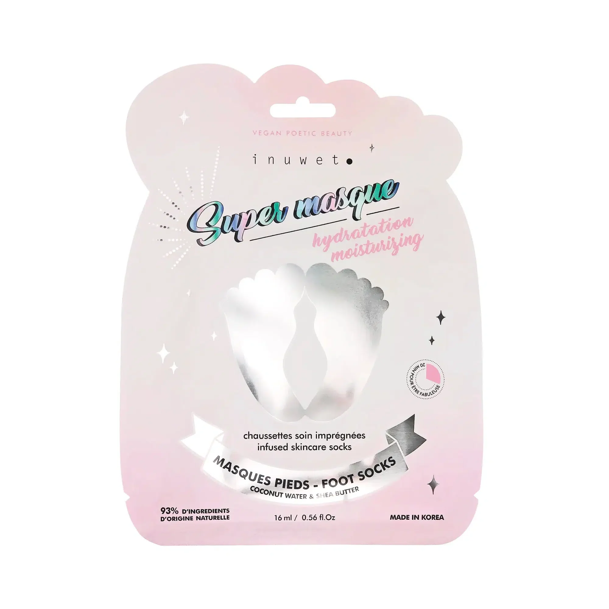 Masque hydratant pieds