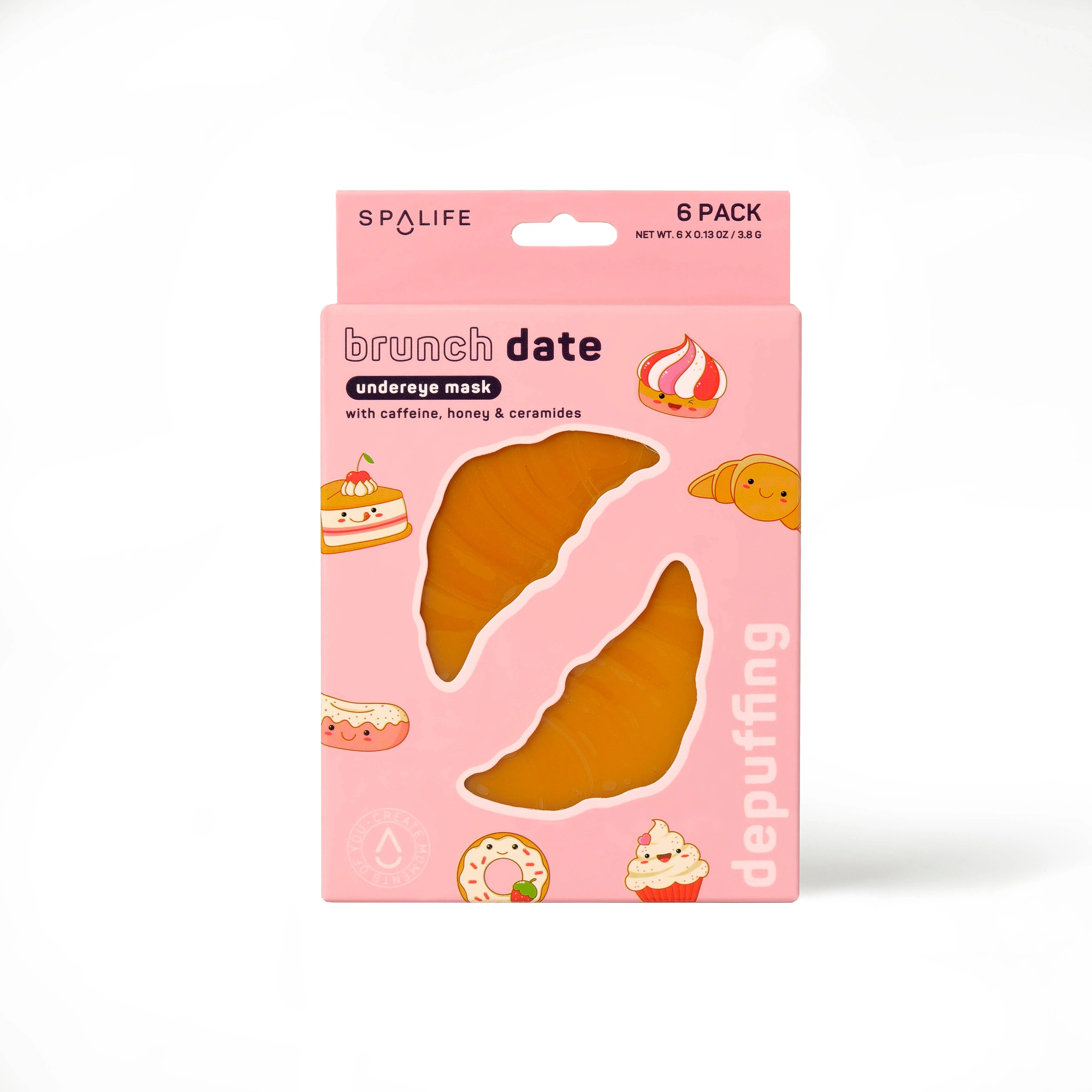 Masques décongestionnants pour les yeux pour un brunch de la Saint-Valentin