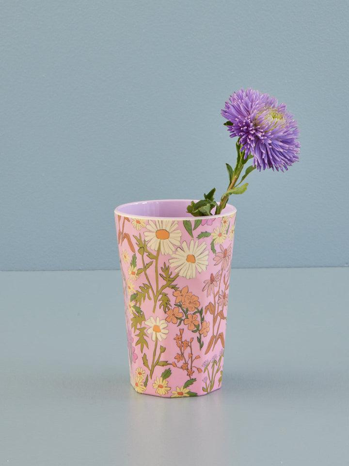 Melamine Cup with Daisy Dearest Print - Tall - 400 ml