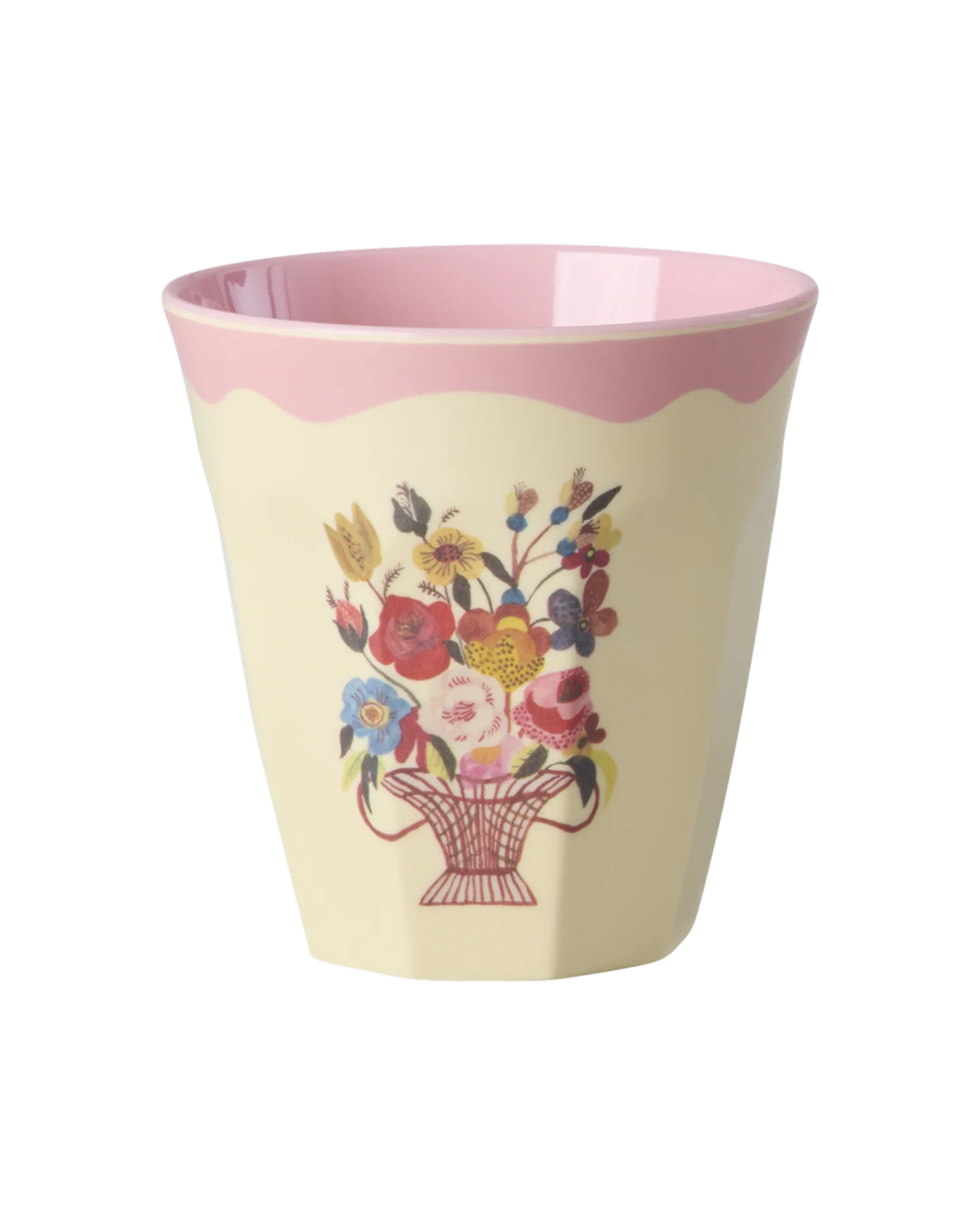 Melamine Cup with Nathalie Lété Print - Medium - 250 ml - Pink