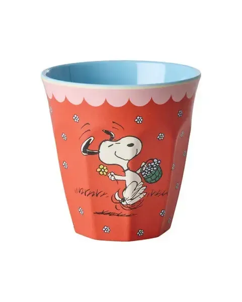 Melamine Cup with Red Snoopy Print - Medium - 250 ml
