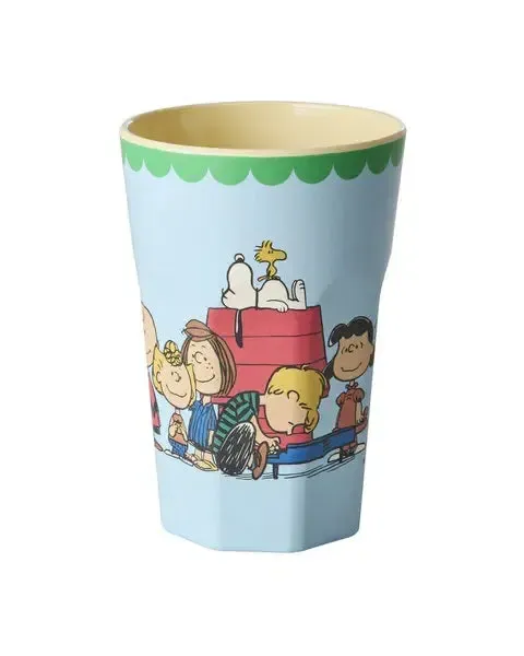 Melamine Cup with Soft Blue Snoopy Print - Tall - 400 ml