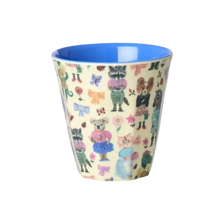 Nathalie Lété x Rice I Mini gobelet I 160ml I Bleu