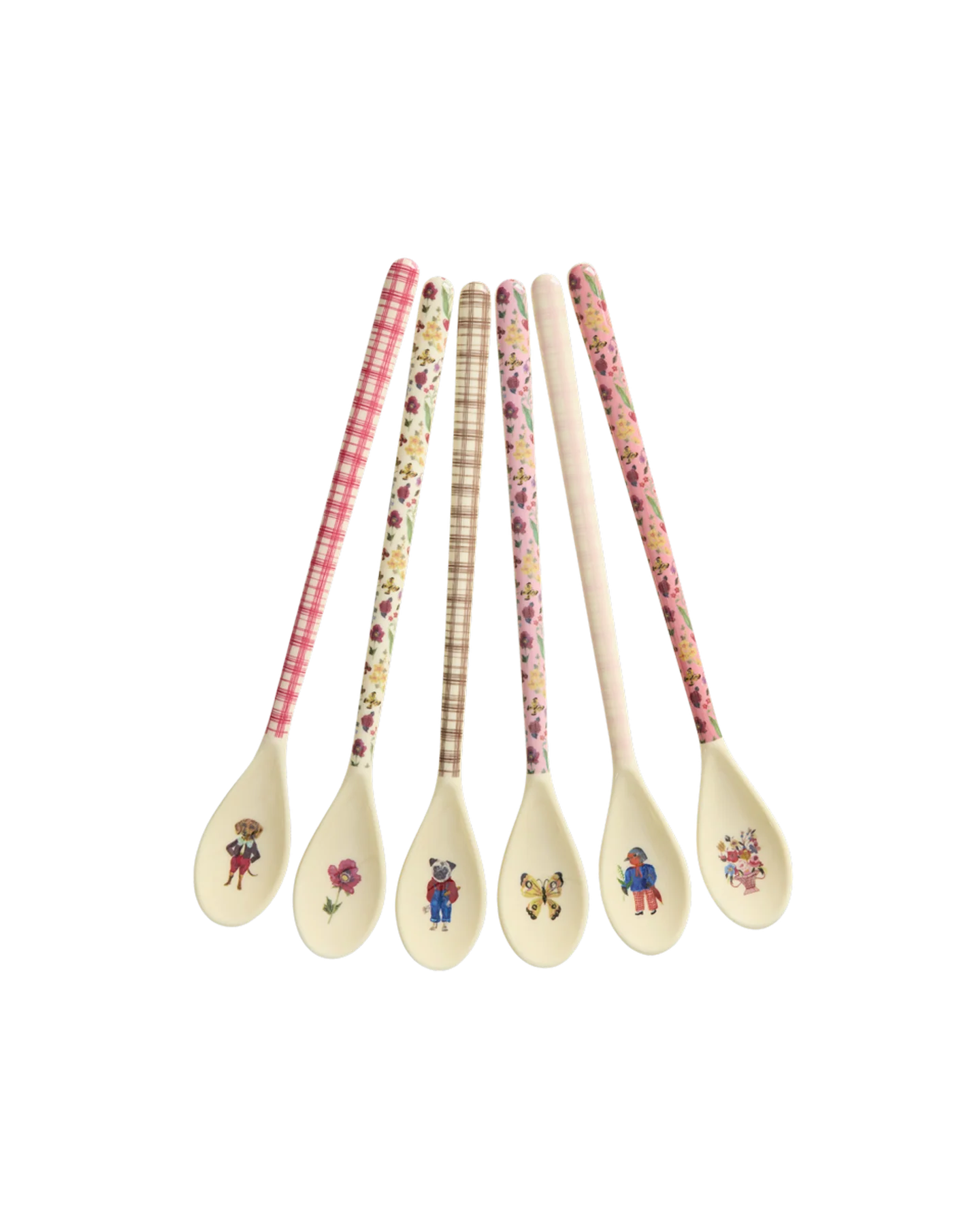 Melamine Latte Spoon in 6 Asst. Nathalie Lété Prints - Single