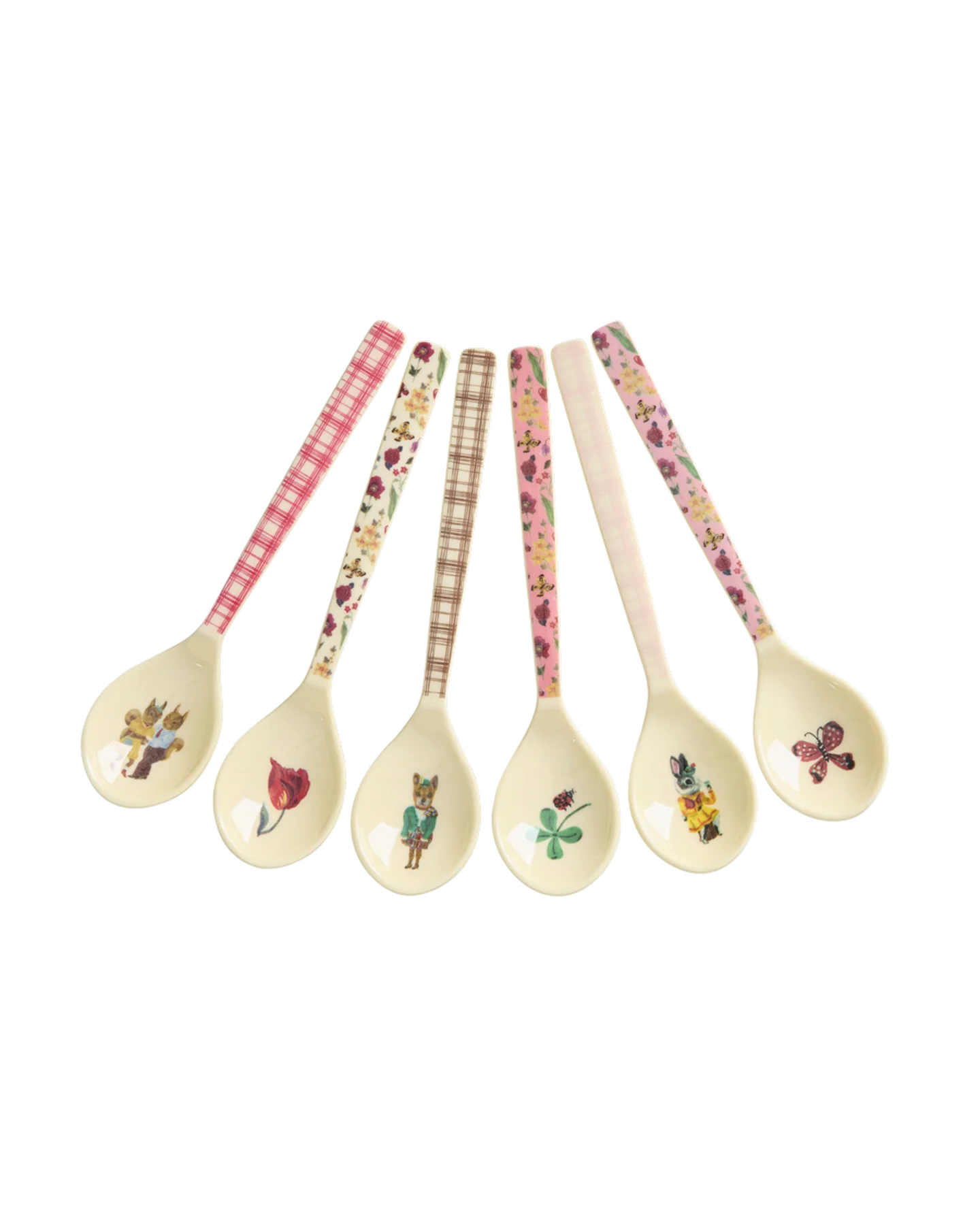 Melamine Teaspoon in 6 Asst. Nathalie Lété Prints - Single