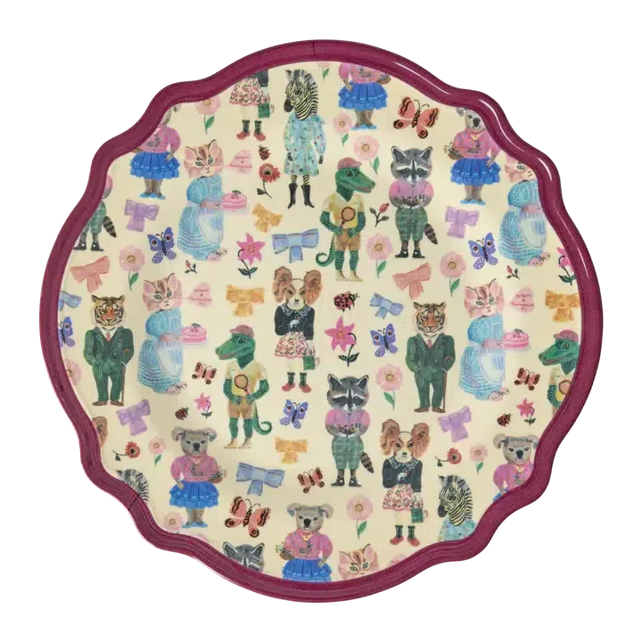 Nathalie Lété x Rice I Grande assiette I Bordeaux