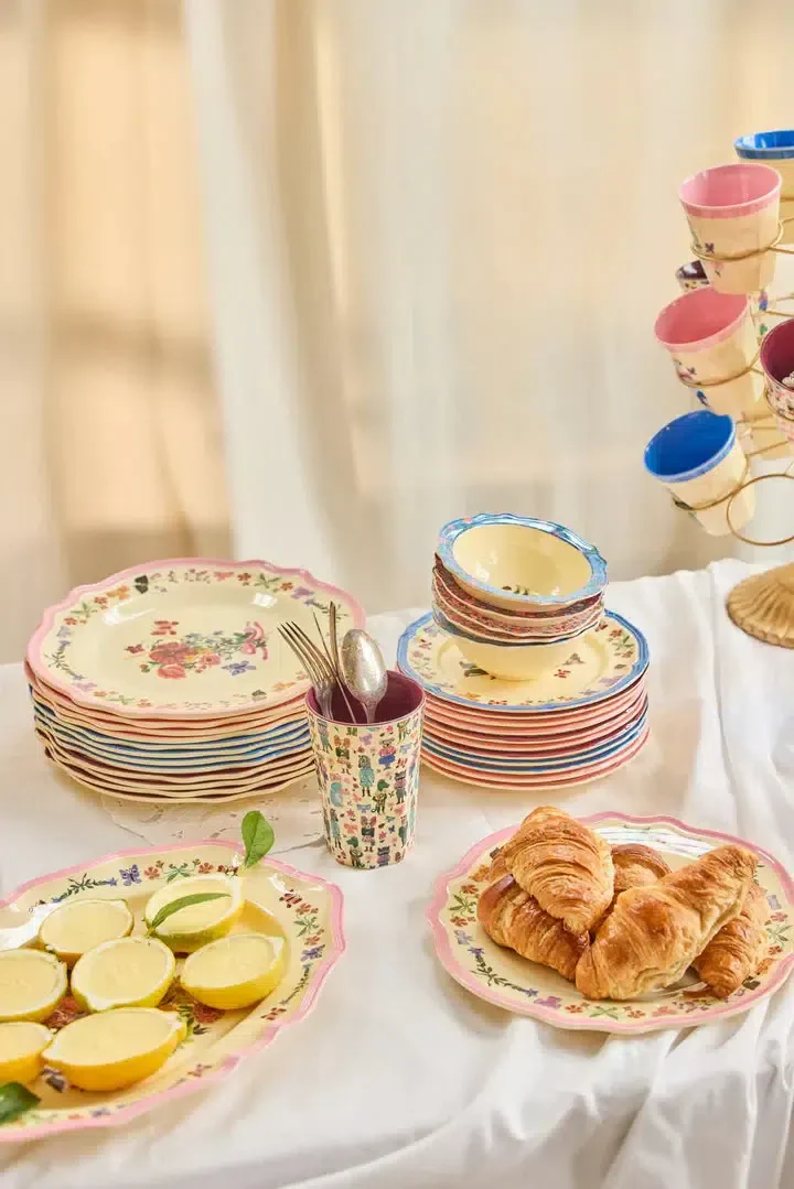 Nathalie Lété x Rice I Grande assiette rose - Image 2