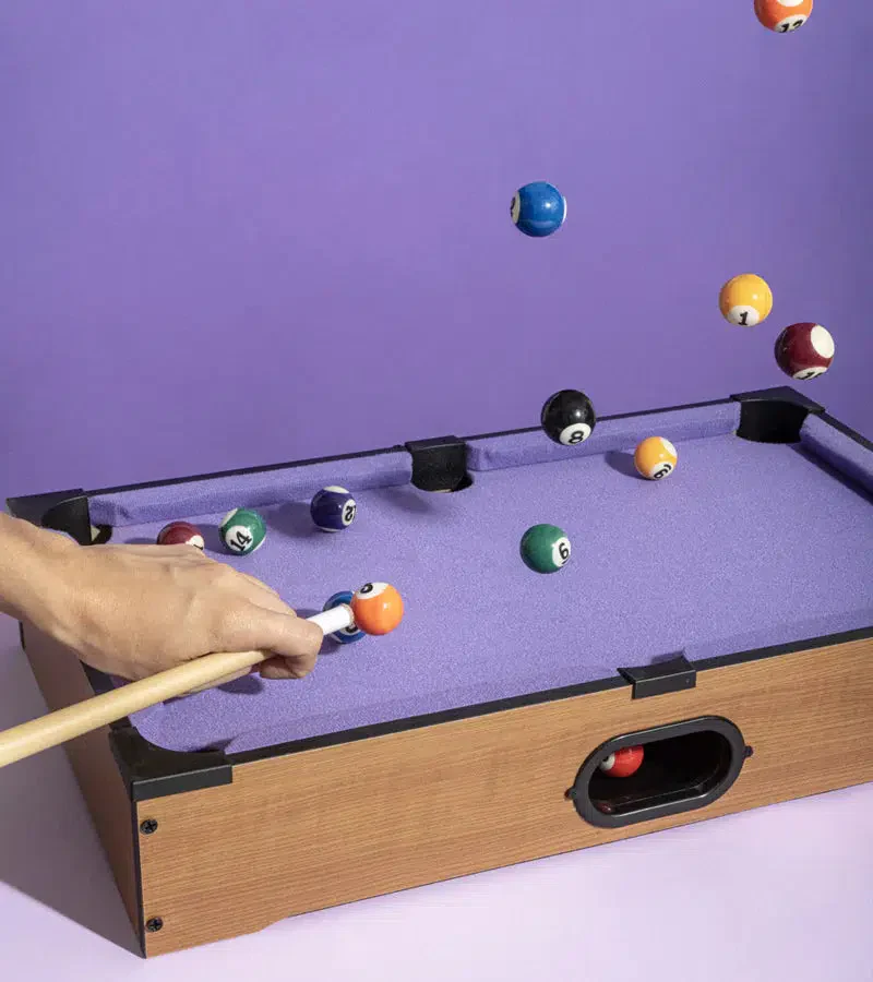 Mini billard de table lilas