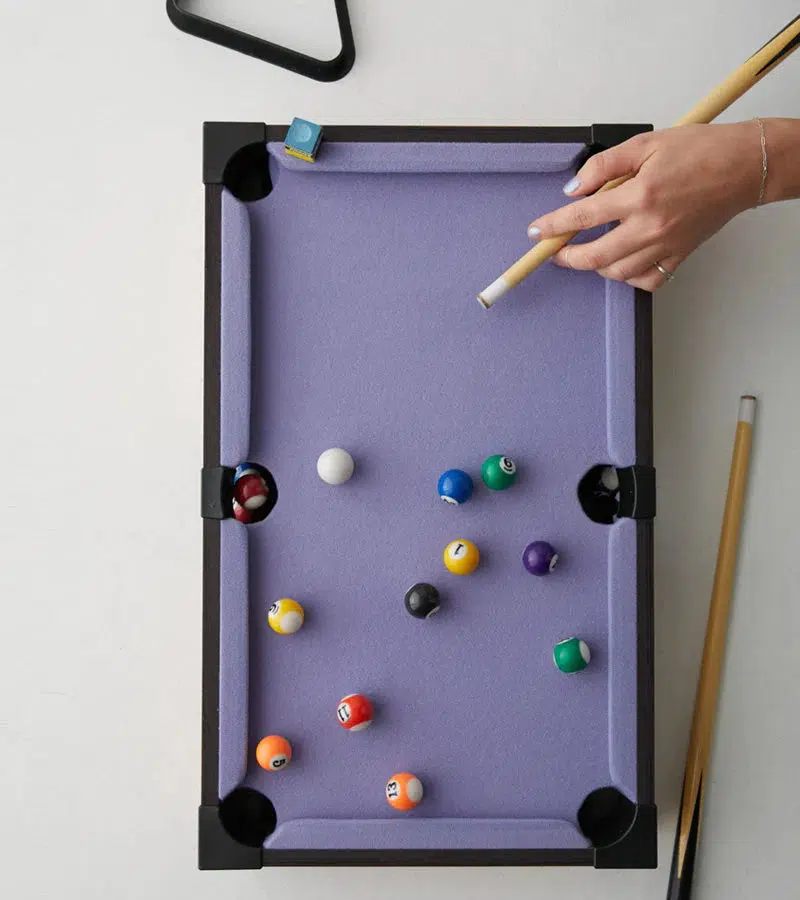Mini billard de table lilas - Image 2