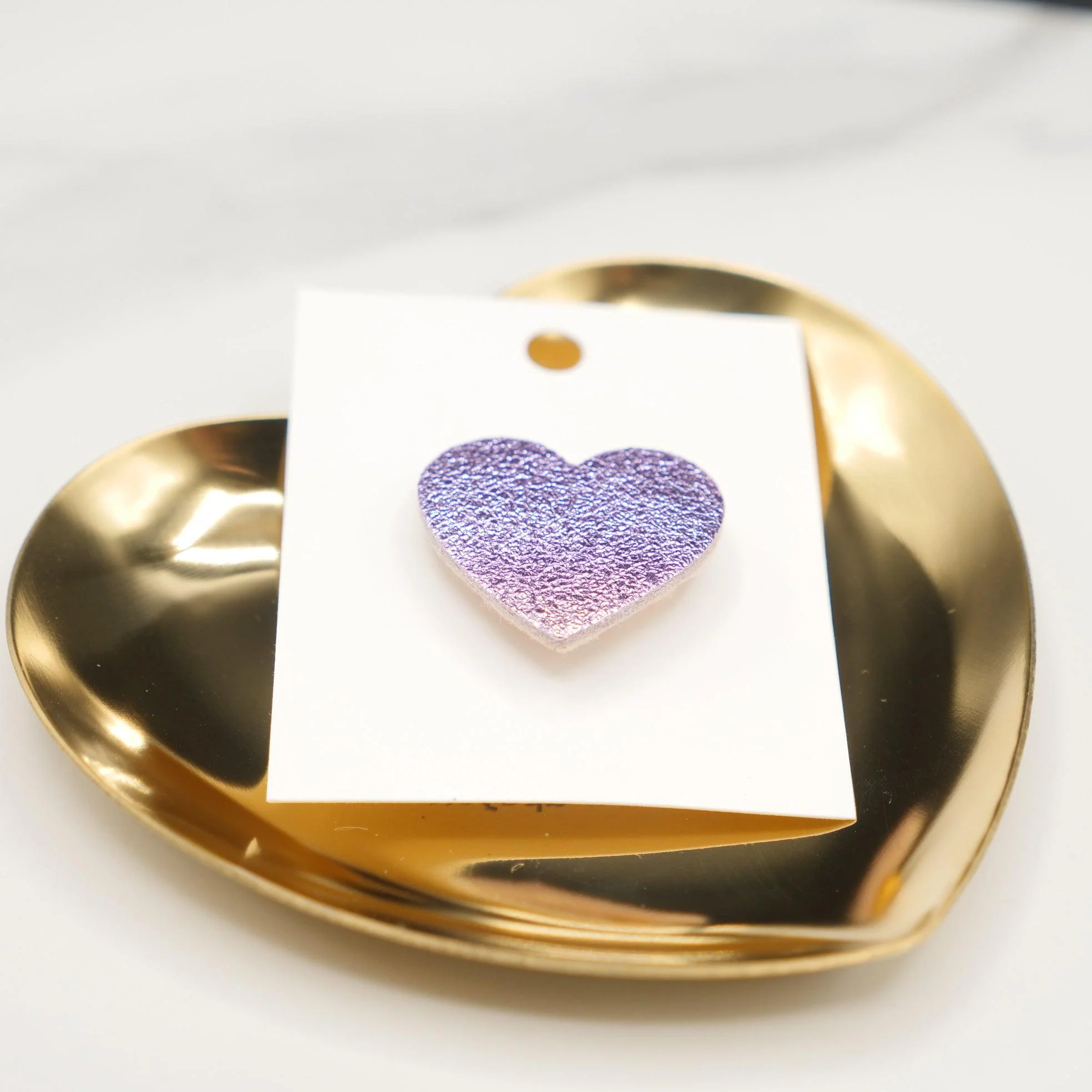 Mini broche coeur - Rose