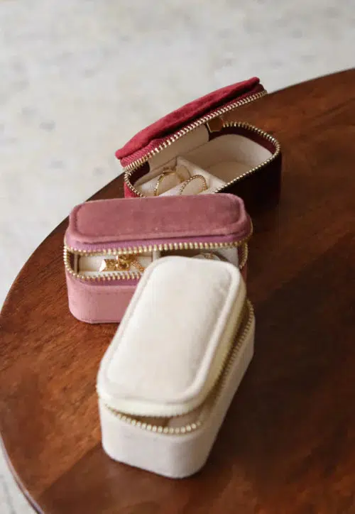 Mini trousse de voyage bijoux - Rose - Image 2