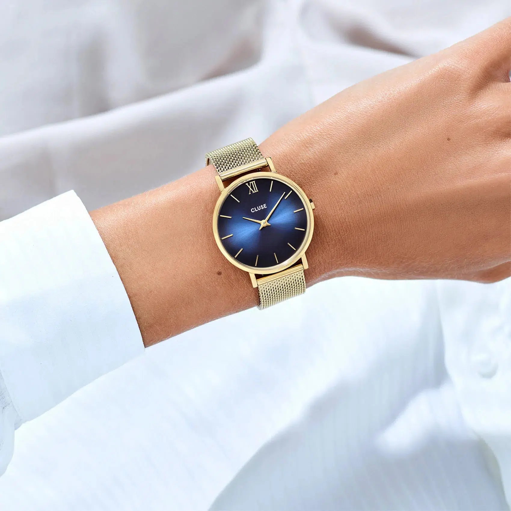Minuit Mesh Deep Blue, Gold - Image 4