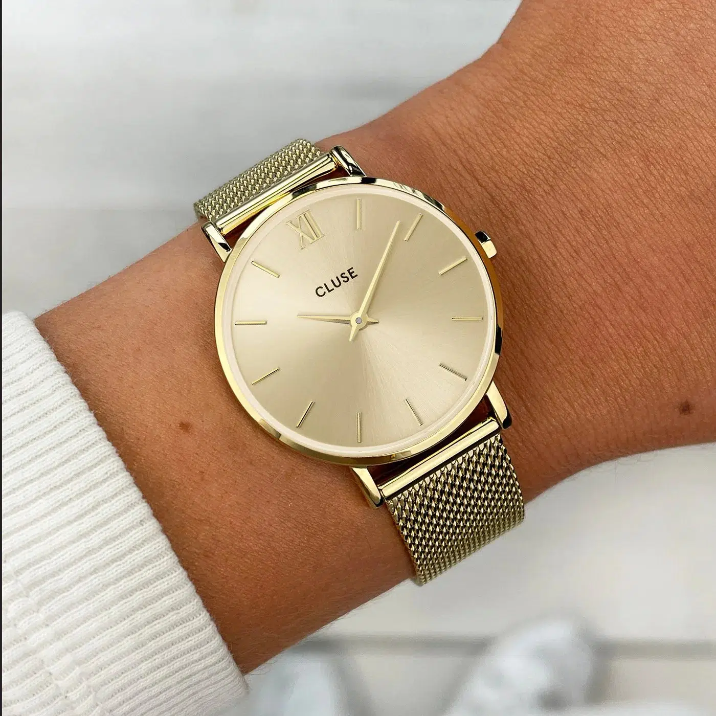 Minuit Watch Mesh, Full Gold Colour - Image 2