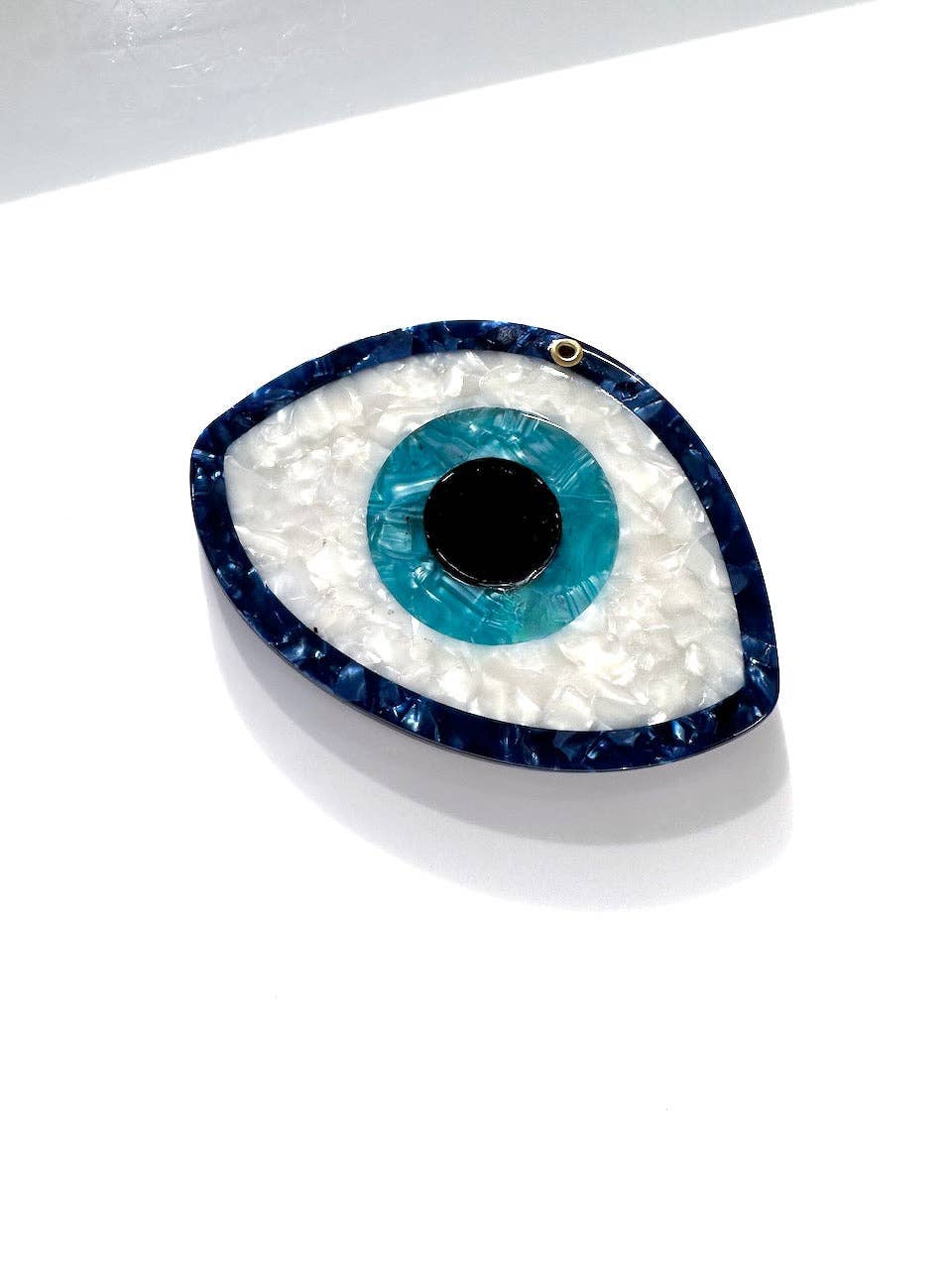 Miroir compact Evil Eye peint à la main | Écologique - Image 2