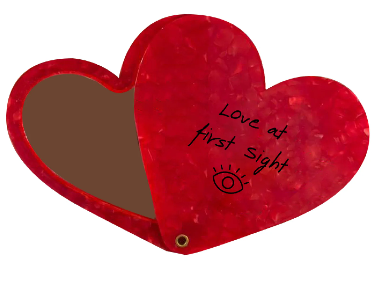 Miroir de poche Coeur Rouge - Love at first Sight