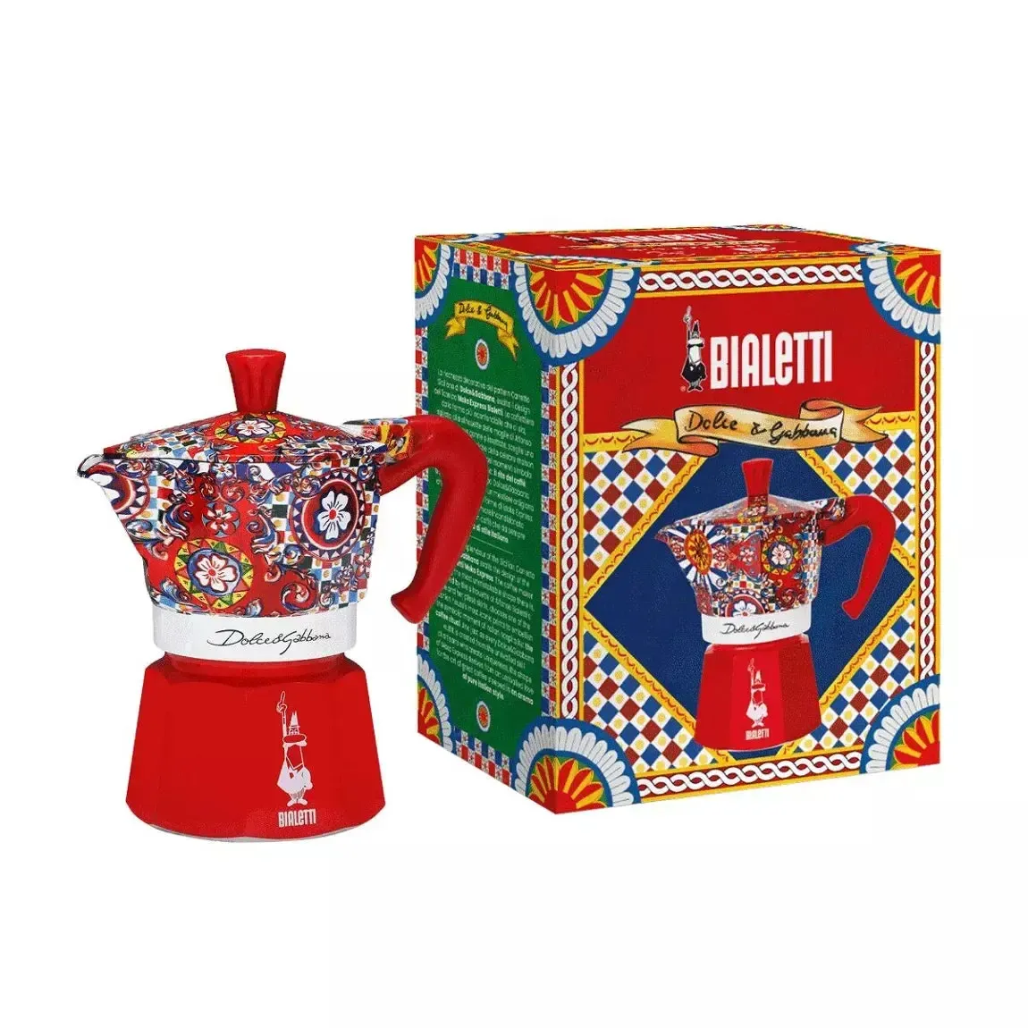 Moka Express Bialetti Dolce&Gabbana Chariot sicilien - 3 Cups
