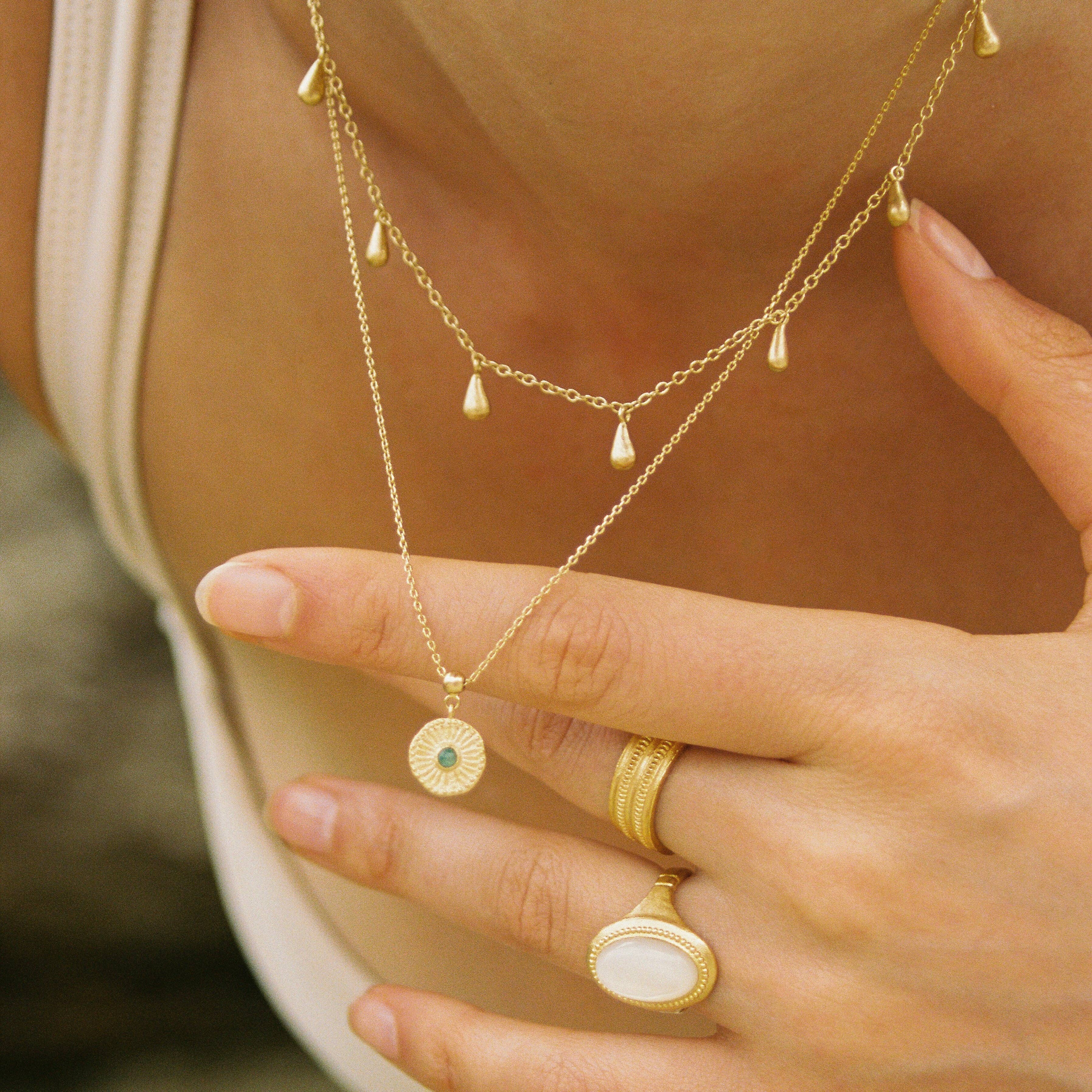 Monia Green Charm | Bijoux en or, cadeaux imperméables: Breloque seulement - Image 3