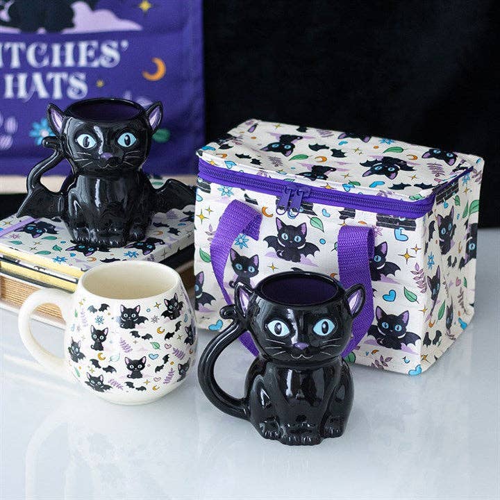 Mug d'Halloween Chat Chauve-souris Gothique Mignon et Effrayant - Image 5